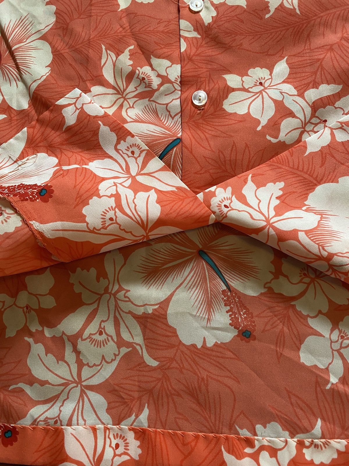 Vintage Vintage 70’s Hilo Hatties Hibiscus Polyester Hawaiian Shirt Size US XXL / EU 58 / 5 - 3 Thumbnail
