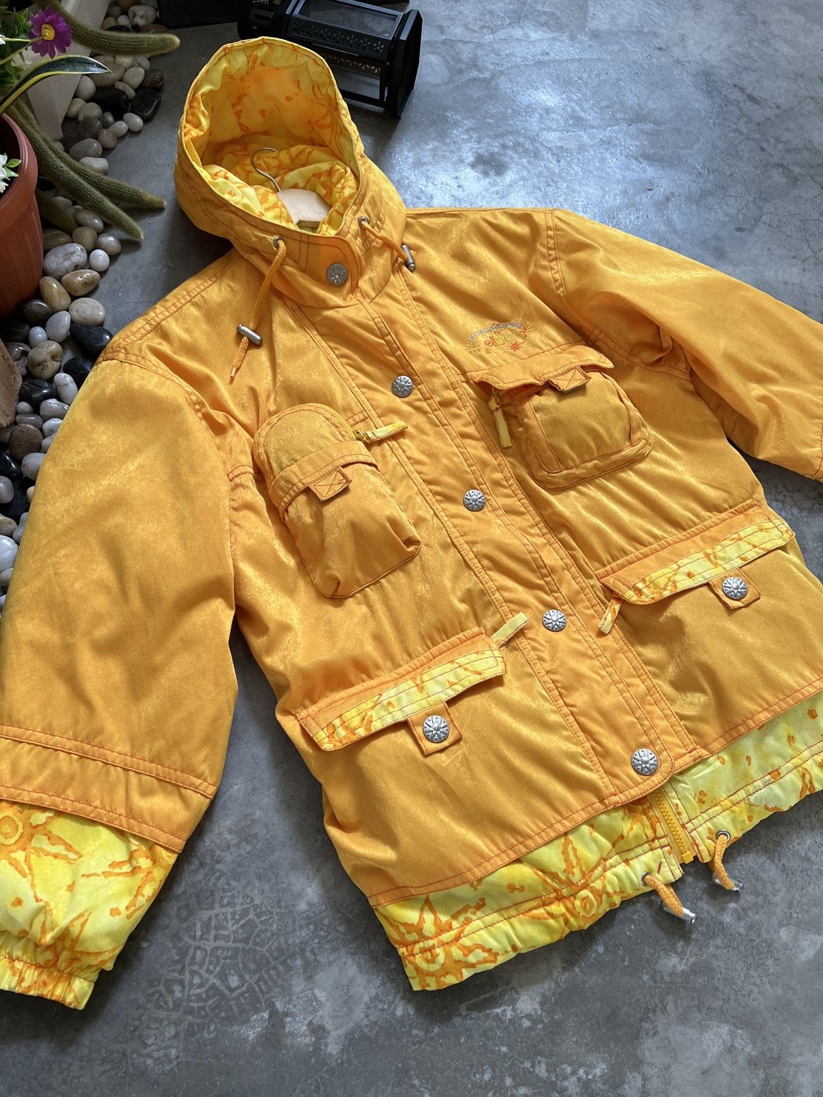 Goldwin × Vintage Vintage 90s Elbe Snow Wear Ski Various Pocket Bomber Jacket Size US L / EU 52-54 / 3 - 12 Thumbnail