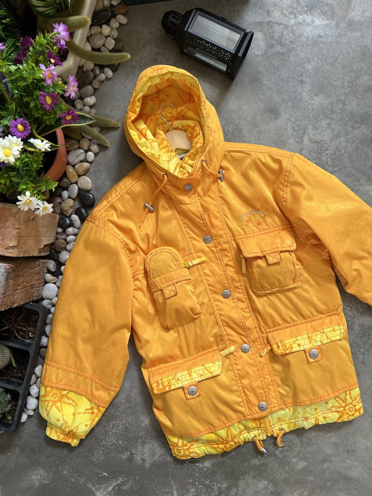 Goldwin × Vintage Vintage 90s Elbe Snow Wear Ski Various Pocket Bomber Jacket Size US L / EU 52-54 / 3 - 3 Thumbnail