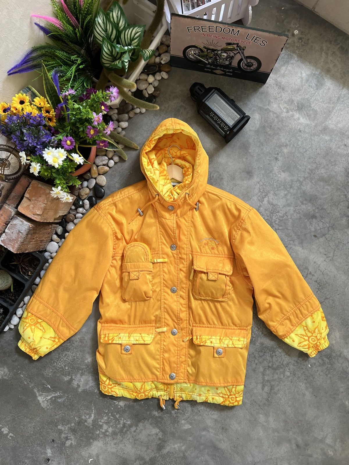 Goldwin × Vintage Vintage 90s Elbe Snow Wear Ski Various Pocket Bomber Jacket Size US L / EU 52-54 / 3 - 1 Thumbnail