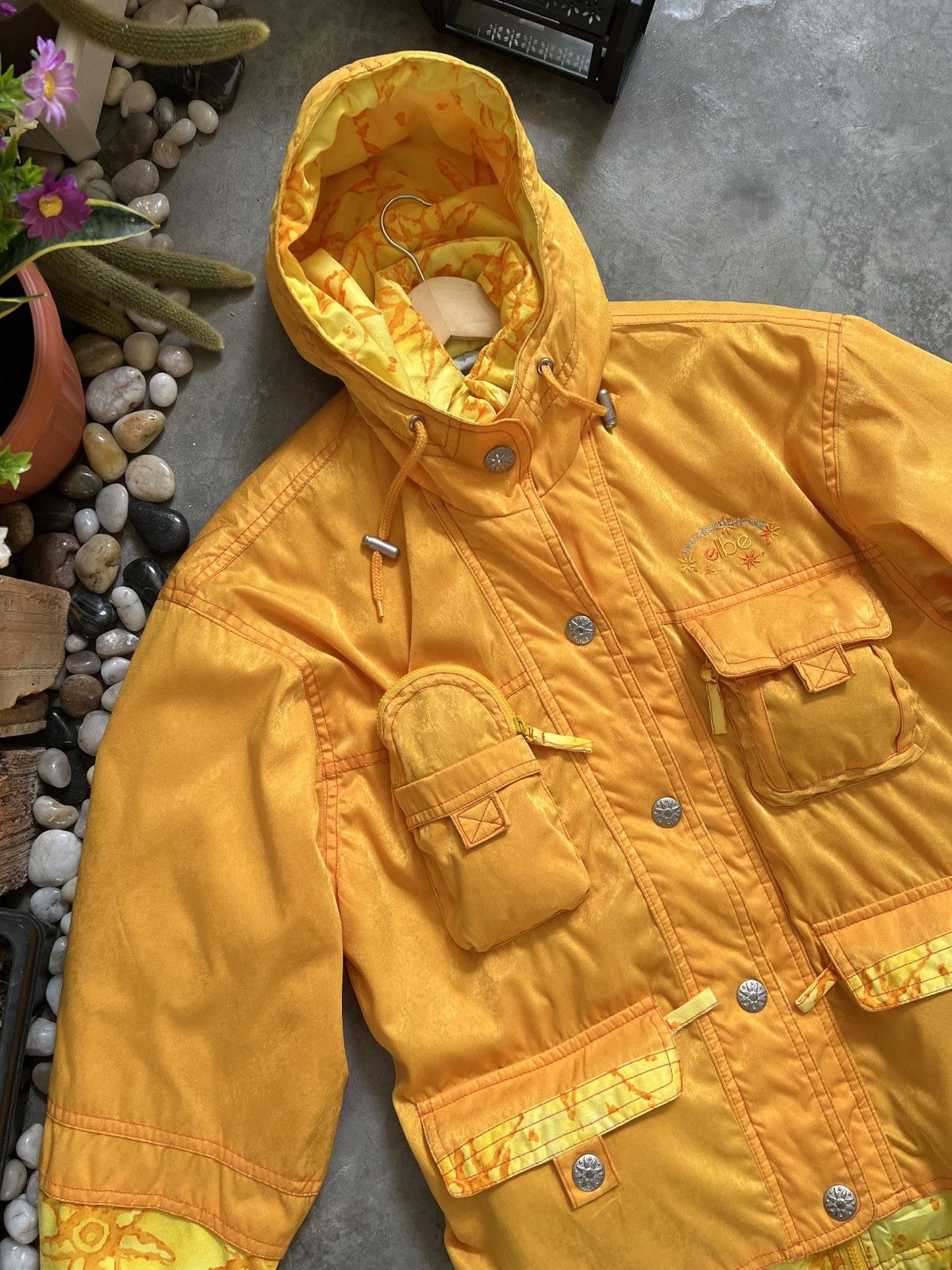 Goldwin × Vintage Vintage 90s Elbe Snow Wear Ski Various Pocket Bomber Jacket Size US L / EU 52-54 / 3 - 14 Thumbnail