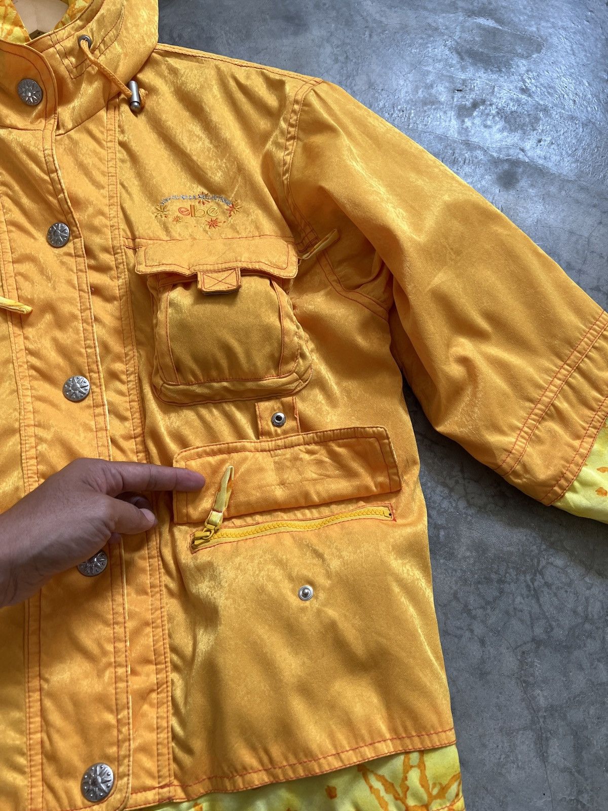 Goldwin × Vintage Vintage 90s Elbe Snow Wear Ski Various Pocket Bomber Jacket Size US L / EU 52-54 / 3 - 20 Thumbnail