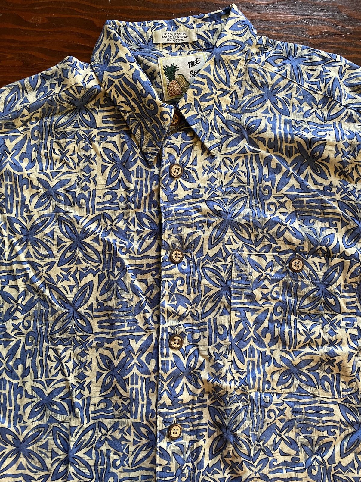 M.E. Sport Vintage 80’s M.E. Sport Rayon Hawaiian Style Button Up Size US L / EU 52-54 / 3 - 2 Thumbnail
