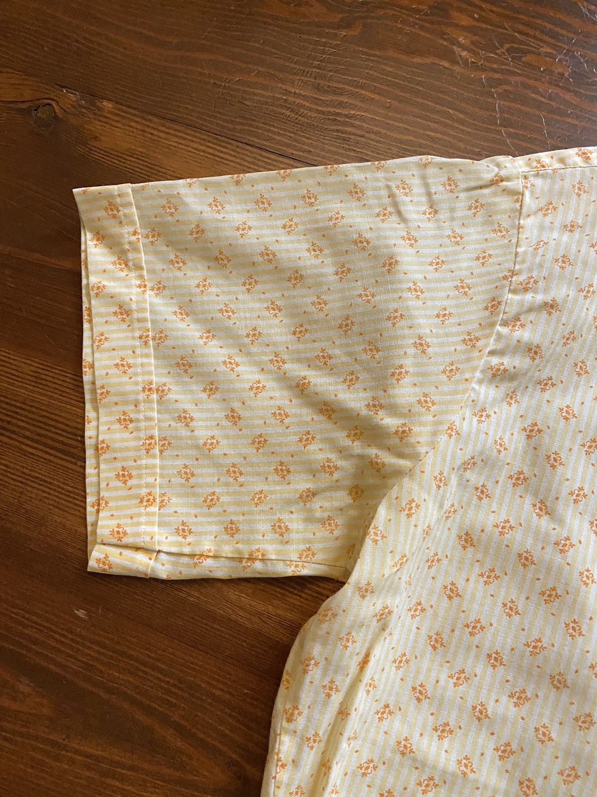 Retrofit Vintage 50’s Orange Striped & Pattern Short Sleeve Button Up Size US M / EU 48-50 / 2 - 5 Thumbnail