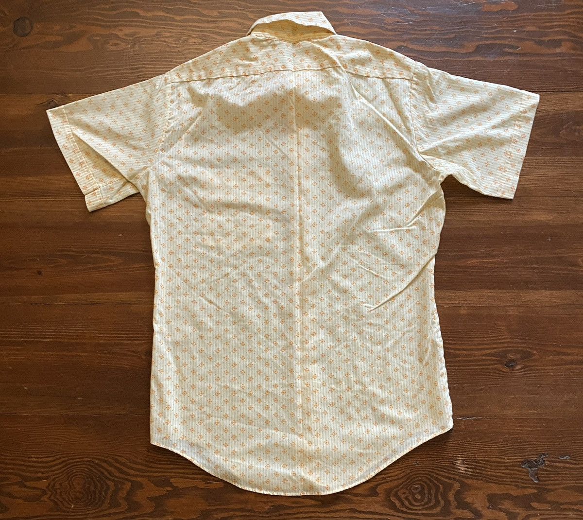 Retrofit Vintage 50’s Orange Striped & Pattern Short Sleeve Button Up Size US M / EU 48-50 / 2 - 9 Thumbnail