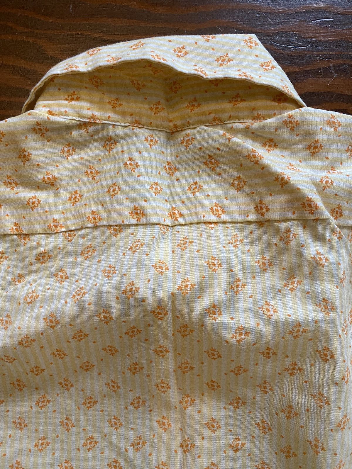 Retrofit Vintage 50’s Orange Striped & Pattern Short Sleeve Button Up Size US M / EU 48-50 / 2 - 12 Thumbnail