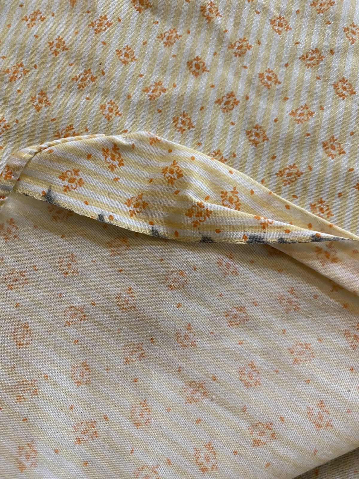 Retrofit Vintage 50’s Orange Striped & Pattern Short Sleeve Button Up Size US M / EU 48-50 / 2 - 8 Thumbnail