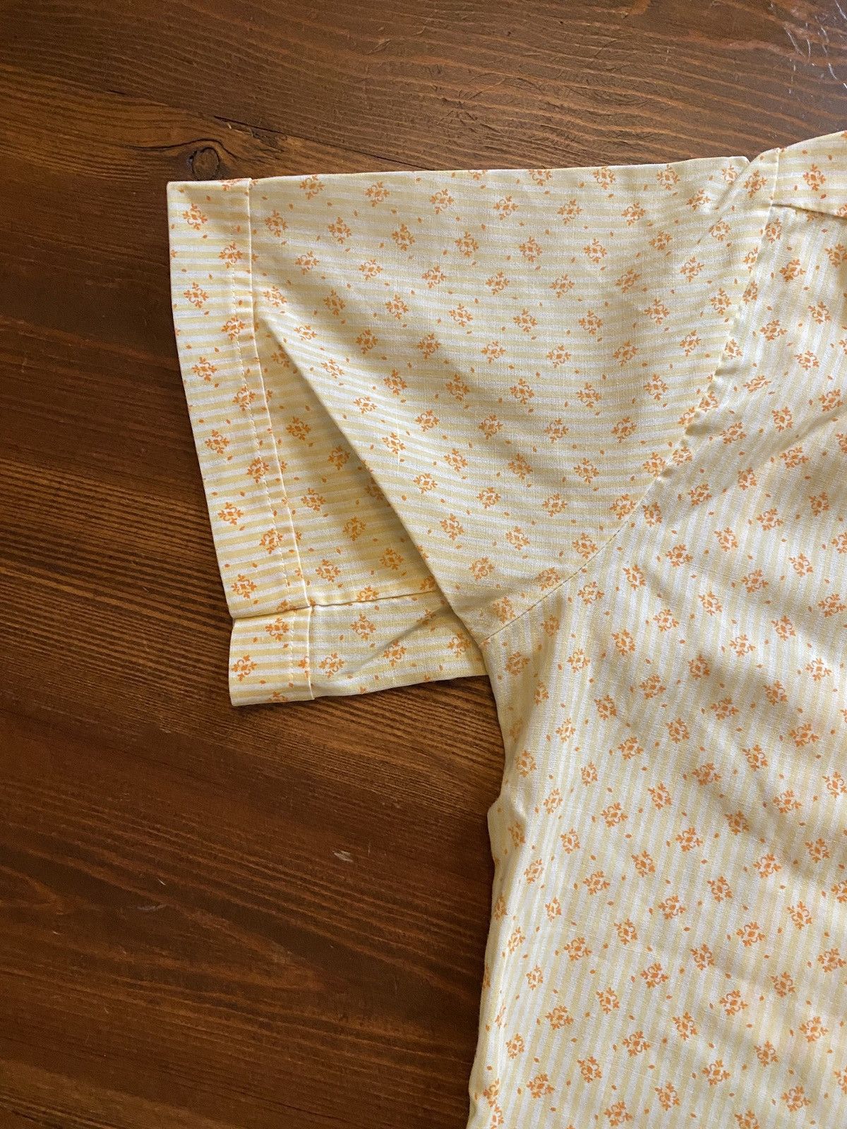 Retrofit Vintage 50’s Orange Striped & Pattern Short Sleeve Button Up Size US M / EU 48-50 / 2 - 11 Thumbnail