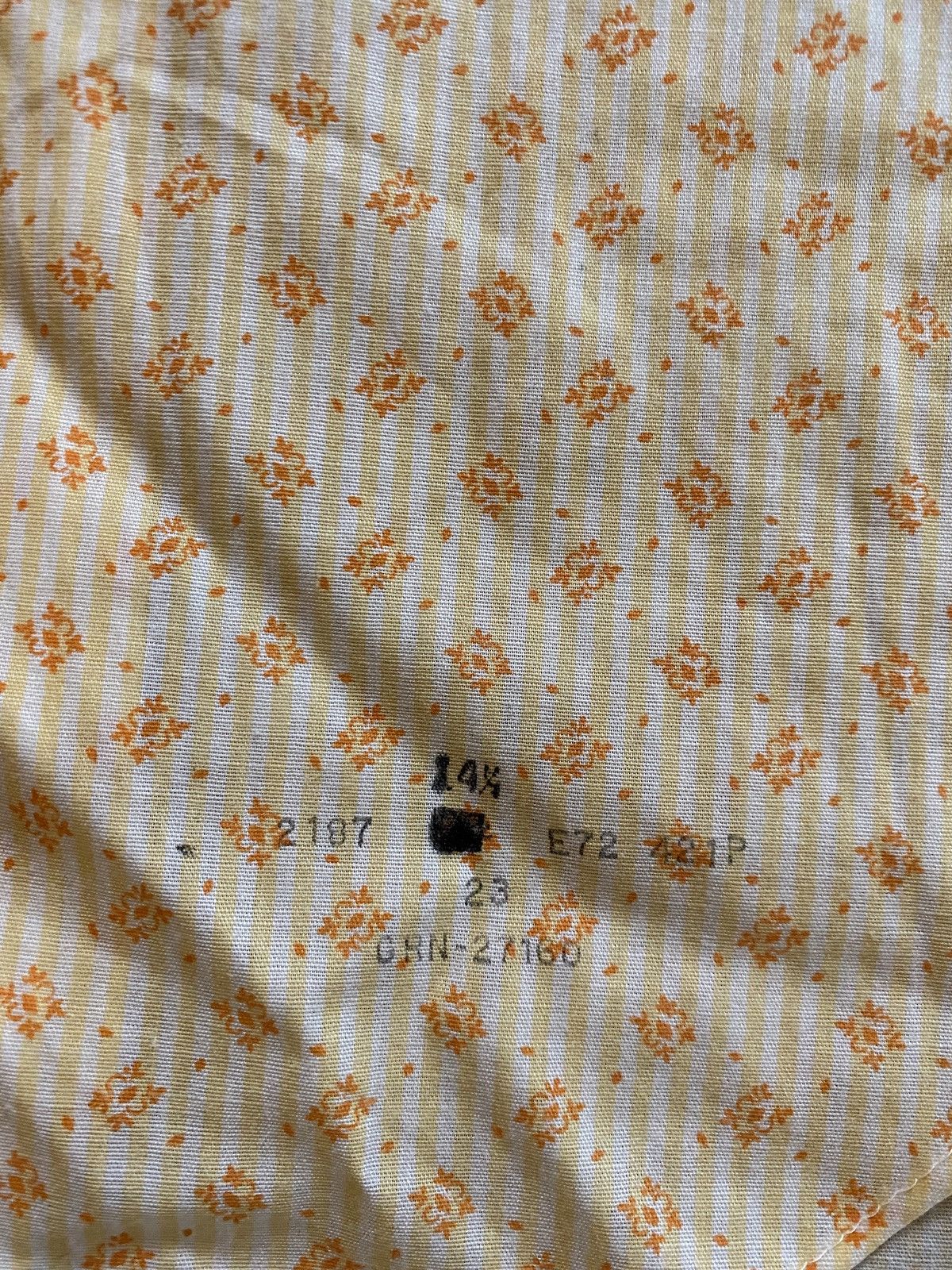 Retrofit Vintage 50’s Orange Striped & Pattern Short Sleeve Button Up Size US M / EU 48-50 / 2 - 3 Thumbnail