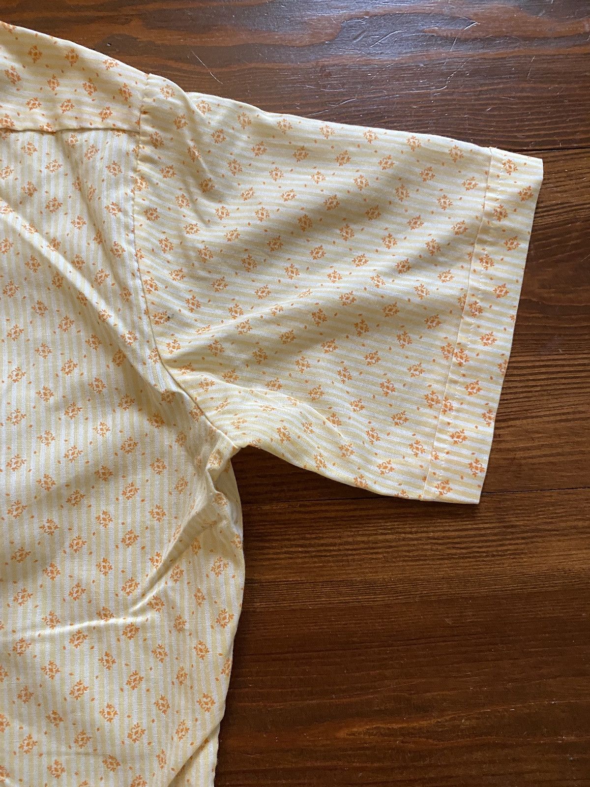 Retrofit Vintage 50’s Orange Striped & Pattern Short Sleeve Button Up Size US M / EU 48-50 / 2 - 10 Thumbnail