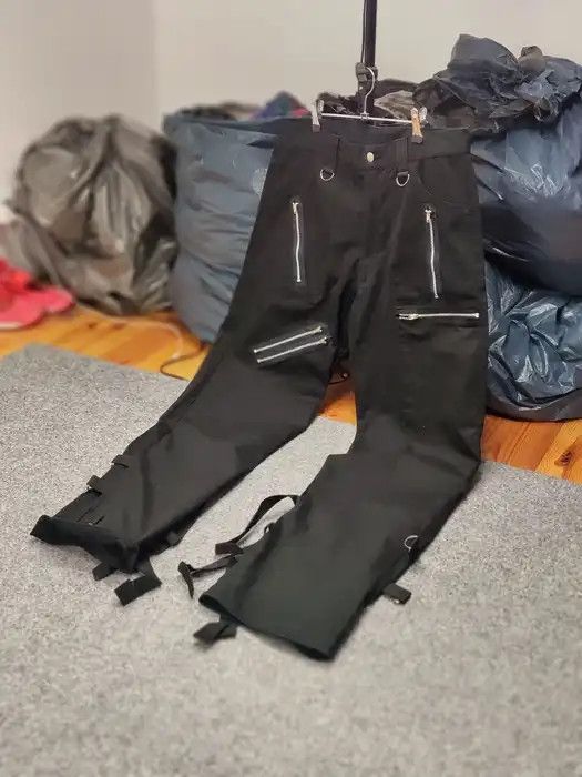 Japanese Brand VTG Raf Simons Rick Owens Type Bondage Cargo Pants Y2K Style Size US 34 / EU 50 - 10 Thumbnail