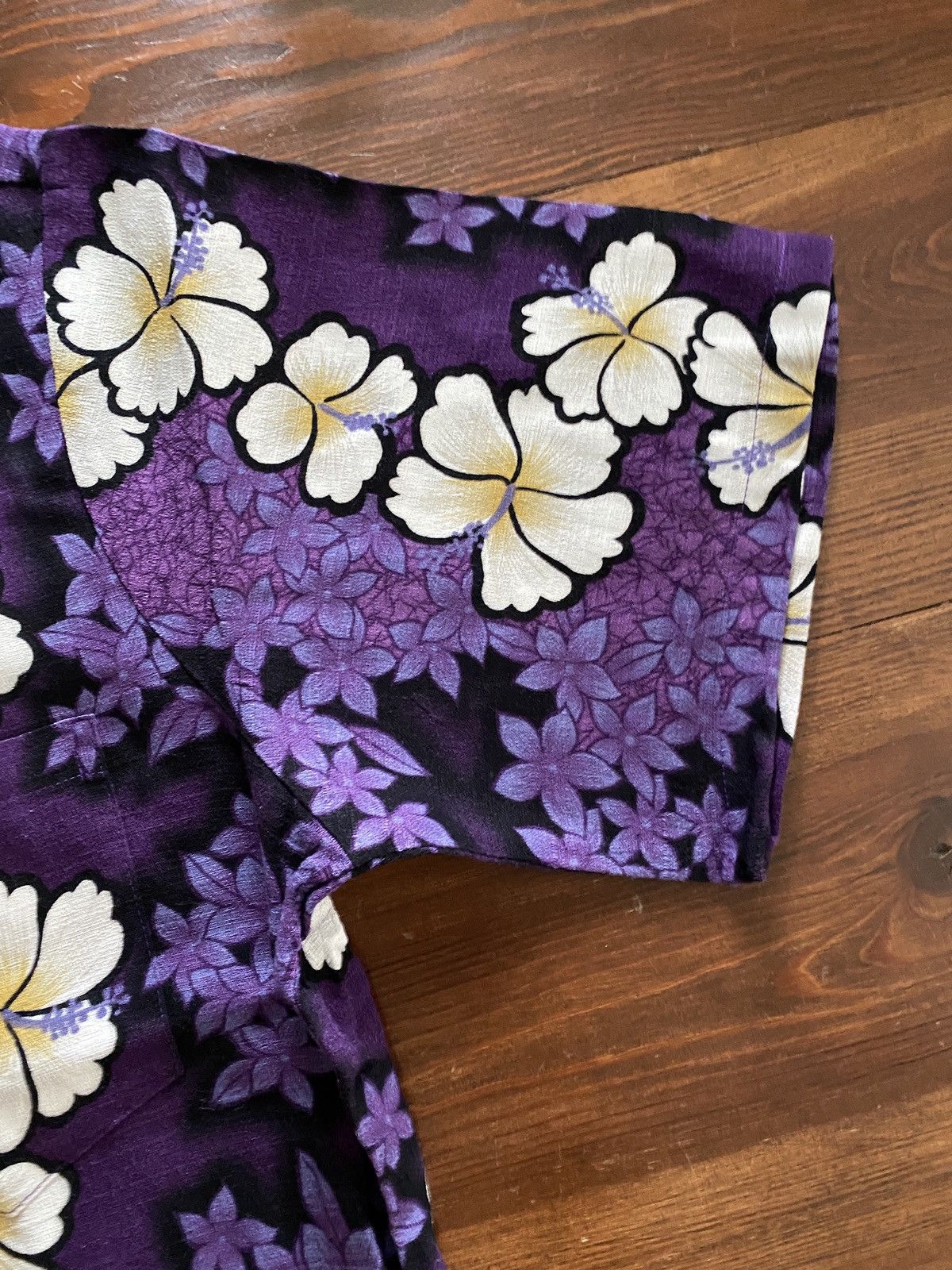Vintage Vintage 80’s Hilo Hatties Purple Hibiscus Hawaiian Shirt Size US XL / EU 56 / 4 - 3 Thumbnail