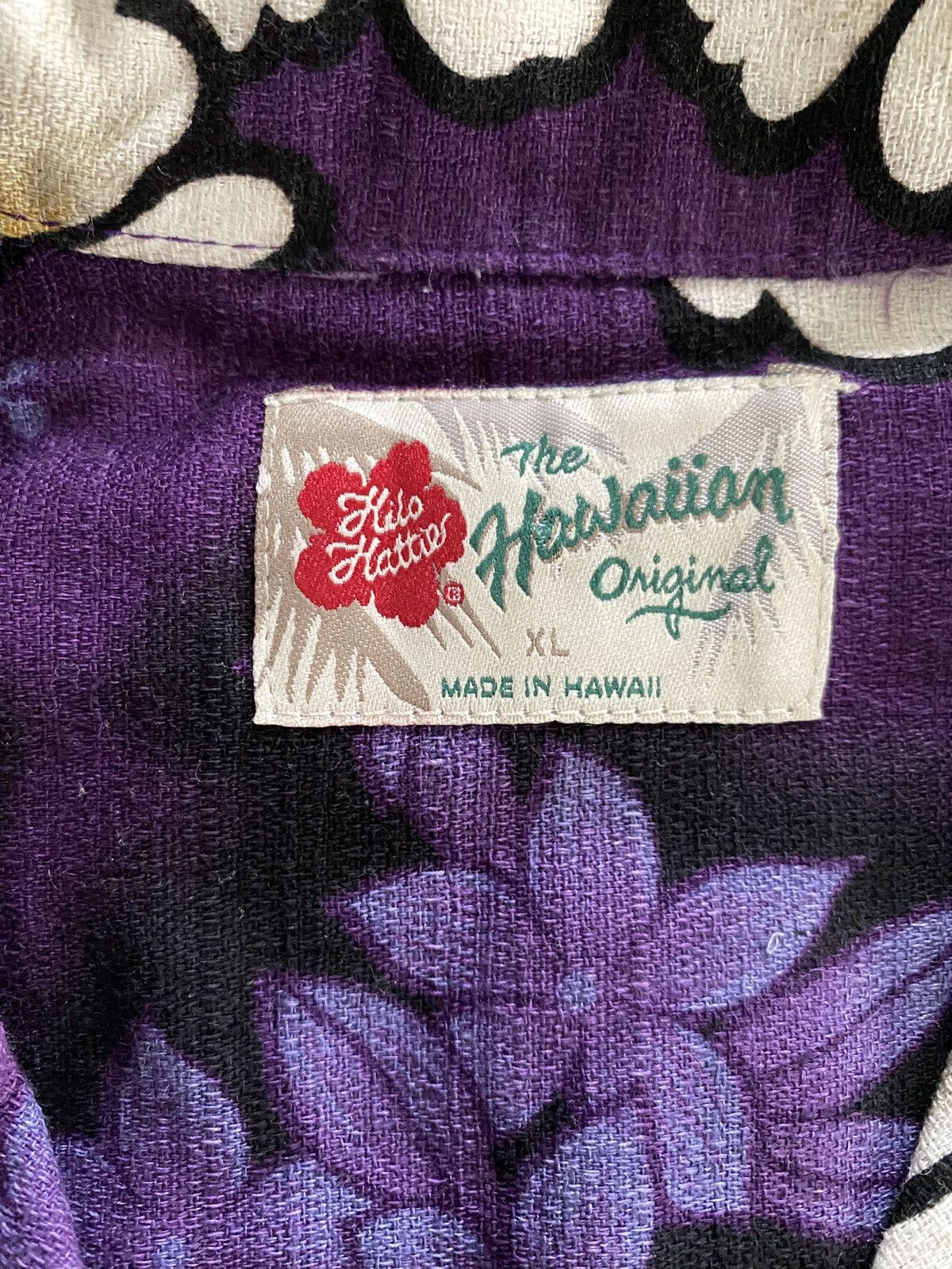 Vintage Vintage 80’s Hilo Hatties Purple Hibiscus Hawaiian Shirt Size US XL / EU 56 / 4 - 5 Thumbnail