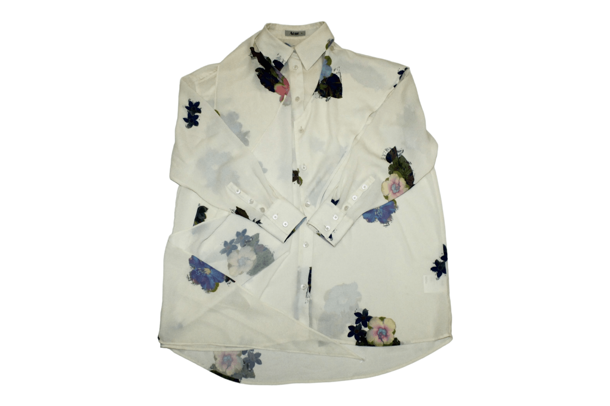 Acne Studios Acne Amon Print Pre AW10 Blouse Shirt with shawl Size L / US 10 / IT 46 - 12 Thumbnail