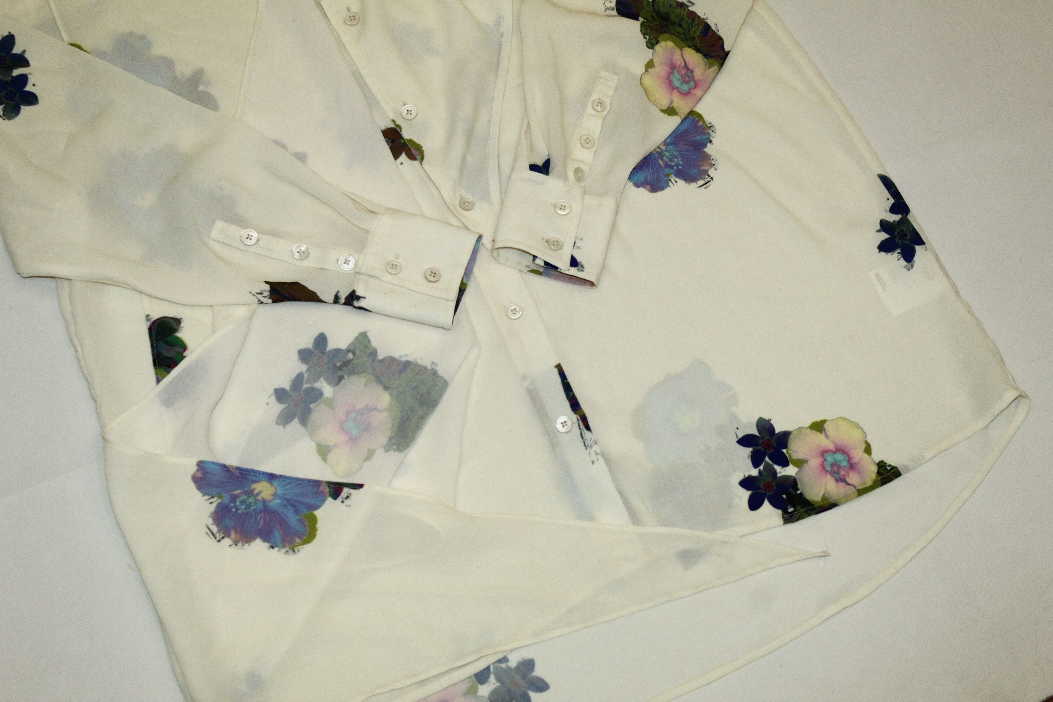Acne Studios Acne Amon Print Pre AW10 Blouse Shirt with shawl Size L / US 10 / IT 46 - 14 Thumbnail