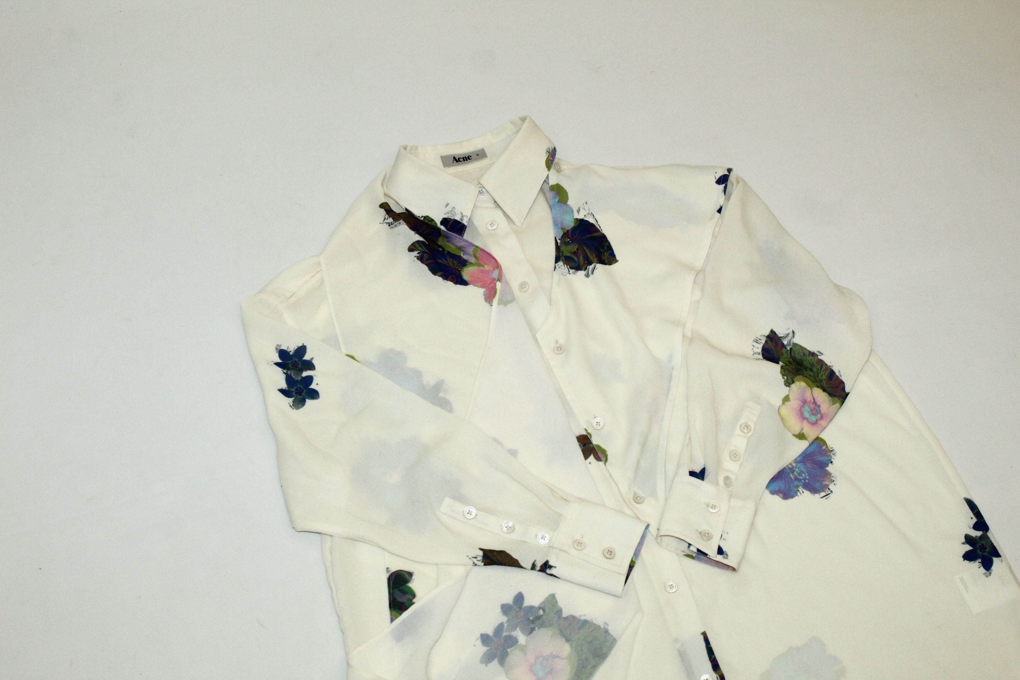 Acne Studios Acne Amon Print Pre AW10 Blouse Shirt with shawl Size L / US 10 / IT 46 - 13 Thumbnail