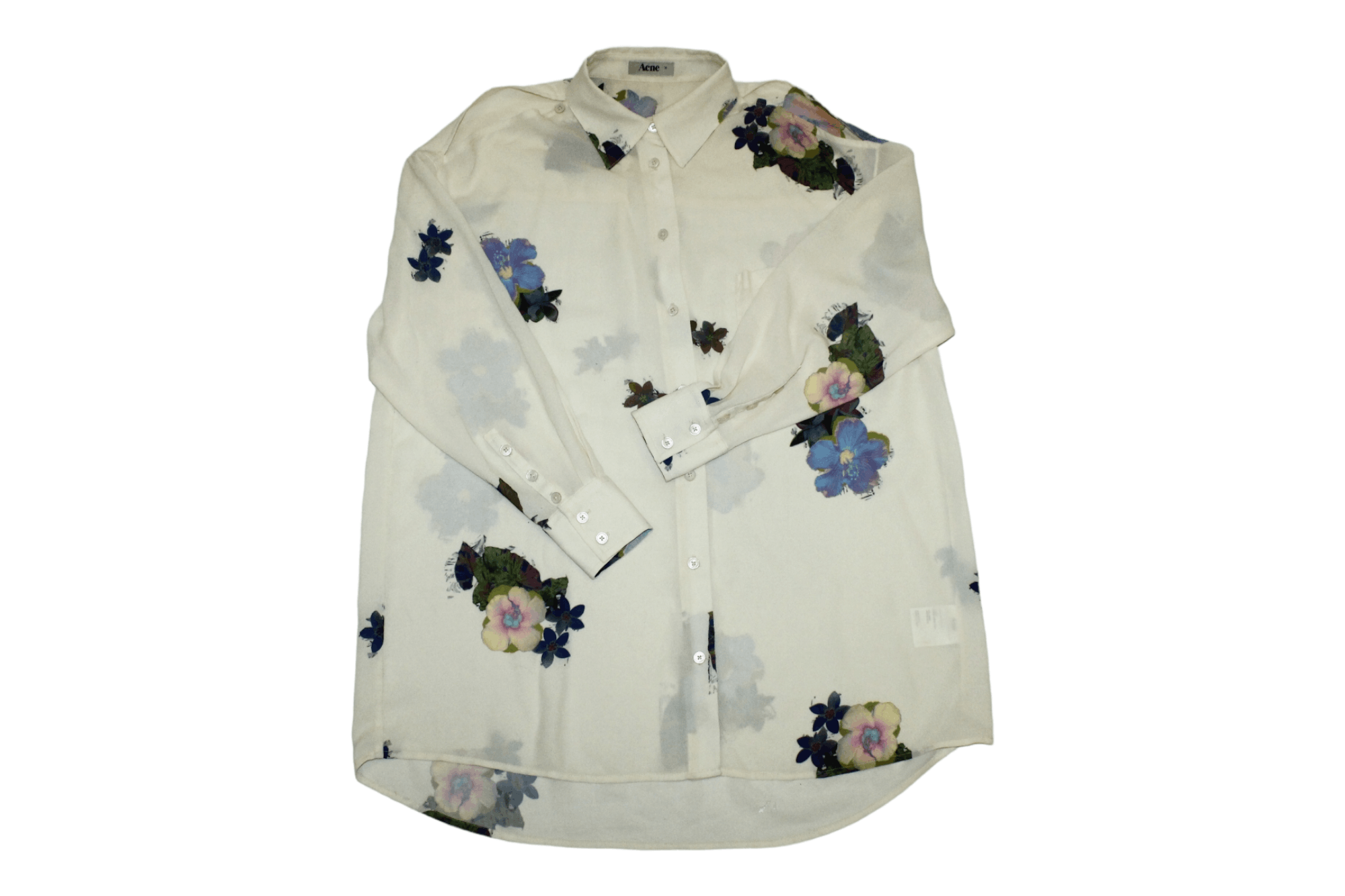 Acne Studios Acne Amon Print Pre AW10 Blouse Shirt with shawl Size L / US 10 / IT 46 - 7 Thumbnail