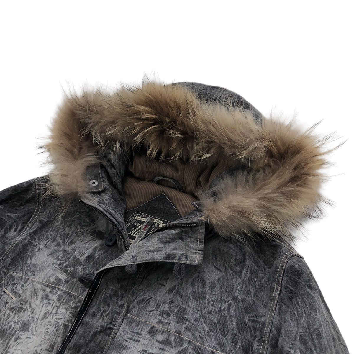 Japanese Brand Allix Design Charcoal Grey Graphics Raccoon Hooded Jacket Size US M / EU 48-50 / 2 - 10 Thumbnail
