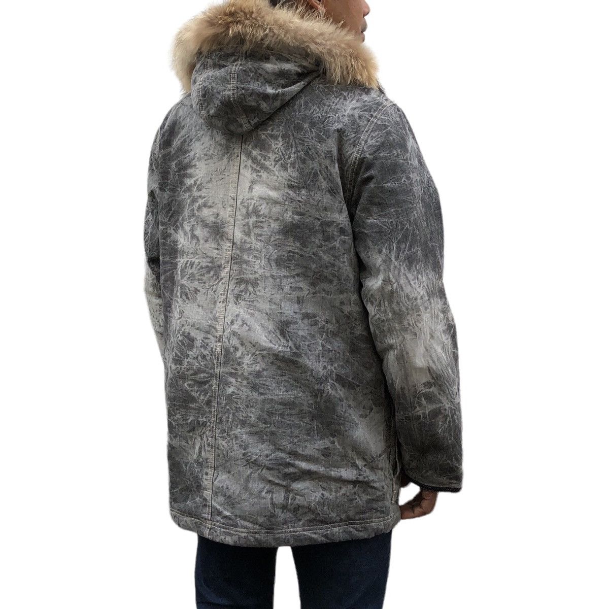 Japanese Brand Allix Design Charcoal Grey Graphics Raccoon Hooded Jacket Size US M / EU 48-50 / 2 - 3 Thumbnail