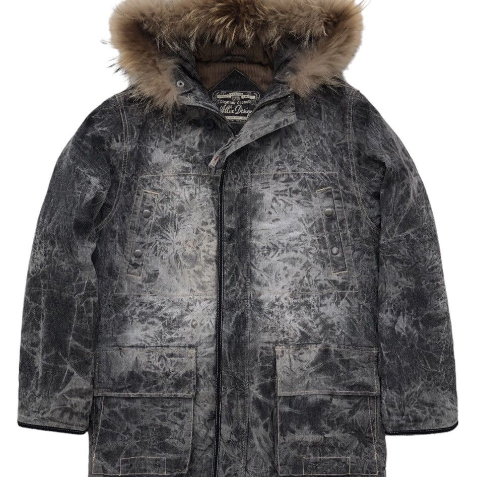 Japanese Brand Allix Design Charcoal Grey Graphics Raccoon Hooded Jacket Size US M / EU 48-50 / 2 - 5 Thumbnail