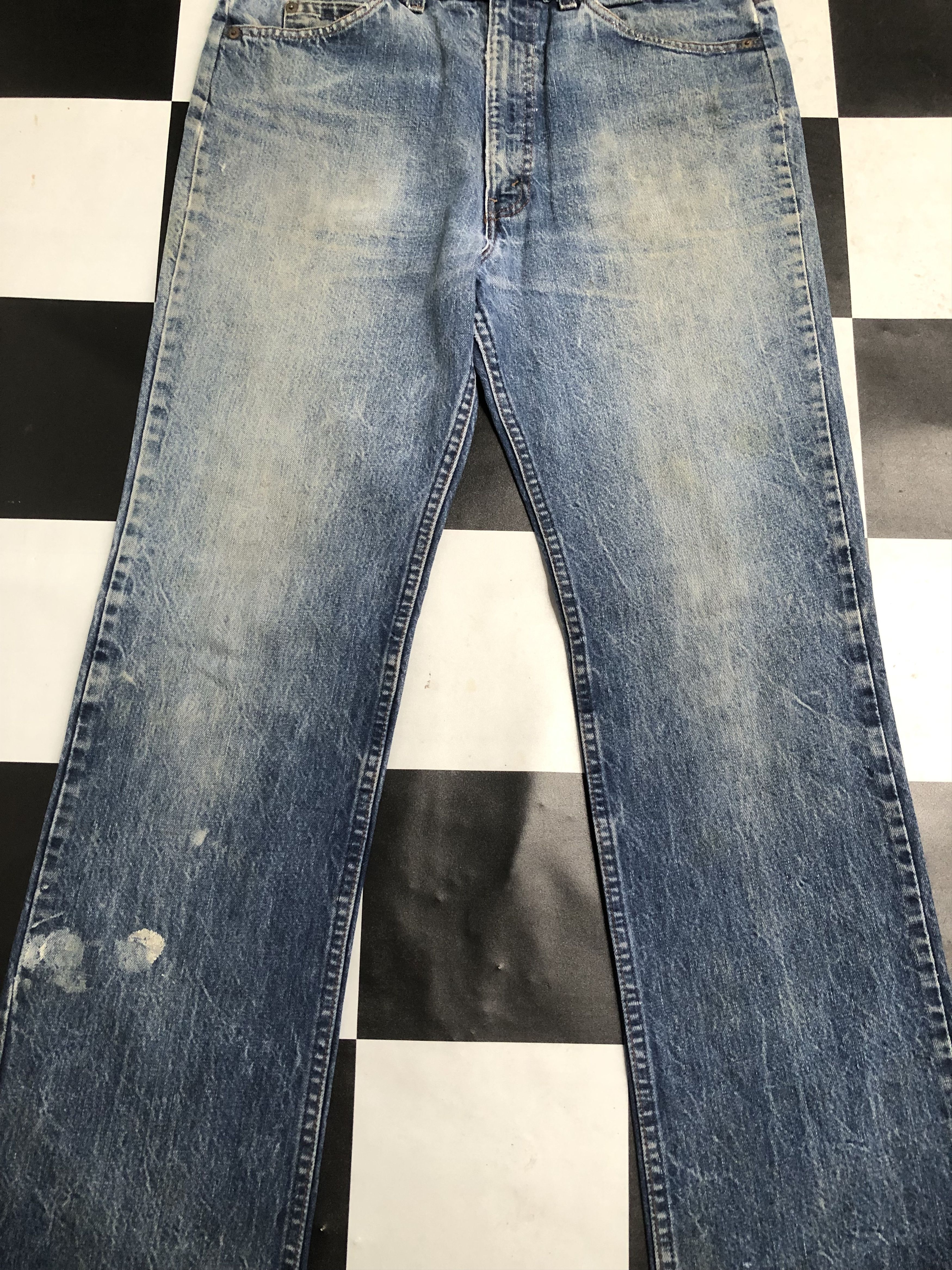 Jean × Levi's × Vintage Vintage 80s Levis 217 Jeans 35x33 L358 Size US 35 - 3 Thumbnail