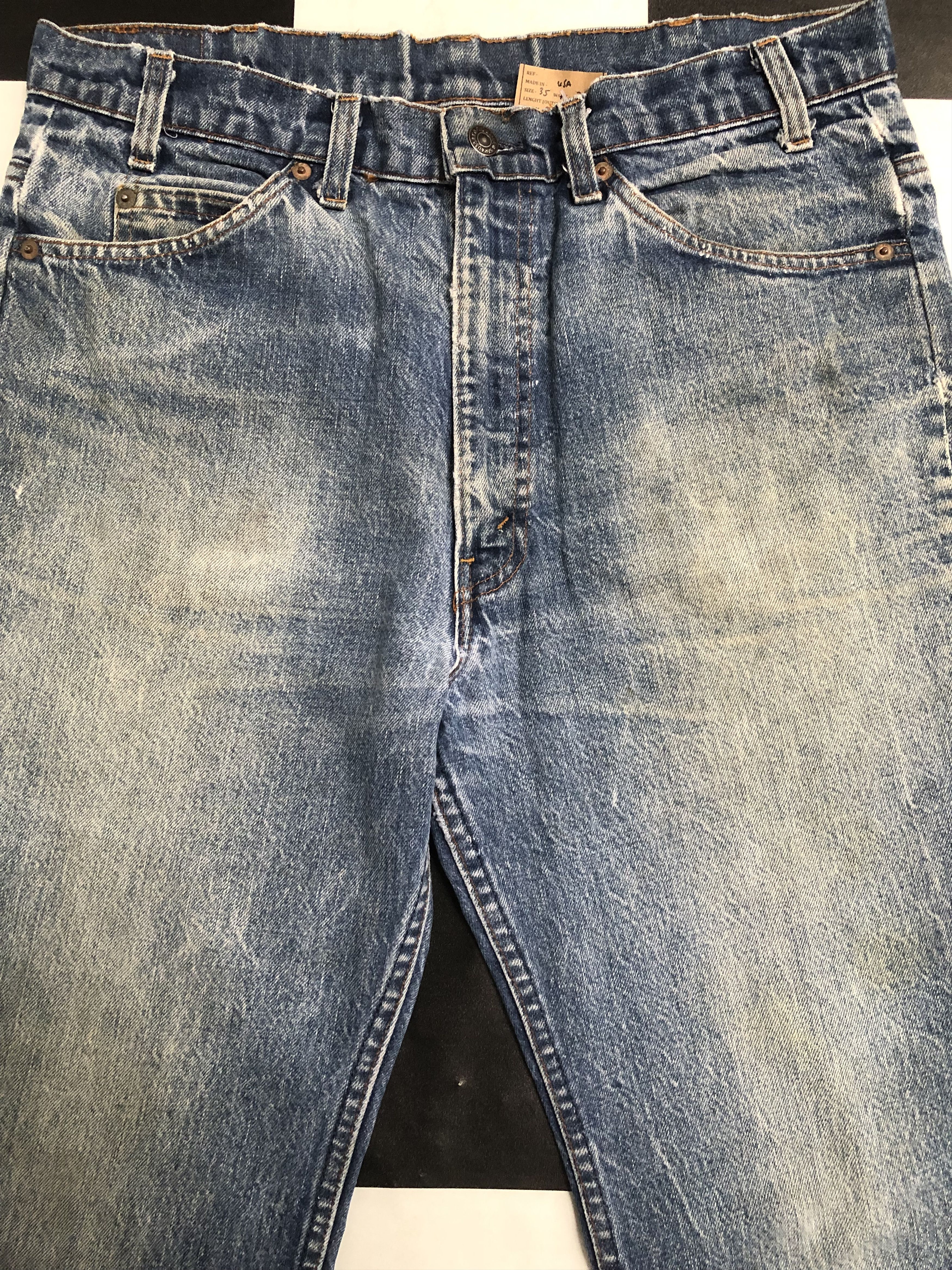 Jean × Levi's × Vintage Vintage 80s Levis 217 Jeans 35x33 L358 Size US 35 - 5 Thumbnail