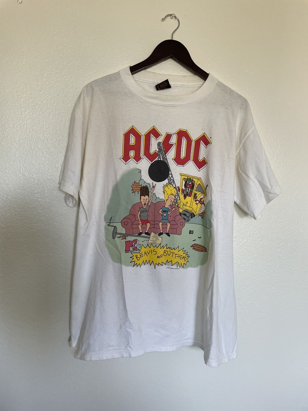 Brockum Vintage 1996 ac/dc beavis and butthead tee | Grailed