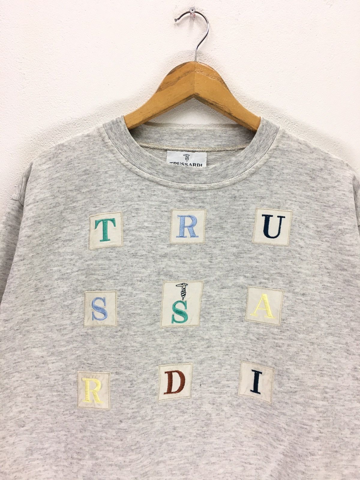 Trussardi Vintage Trussardi Big Logo Sweatshirt Size M / US 6-8 / IT 42-44 - 2 Thumbnail