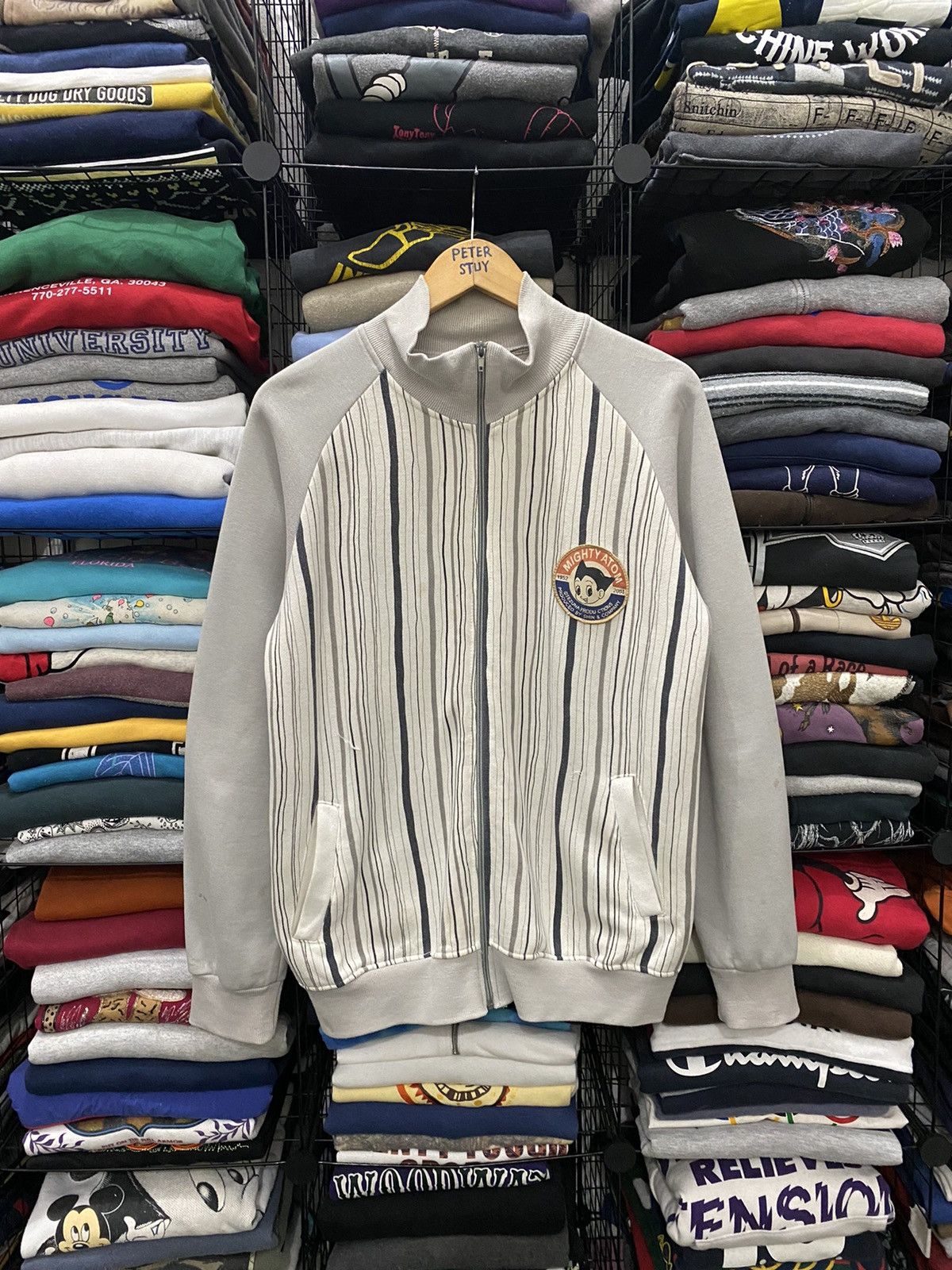 Cartoon Network × Vintage VINTAGE MIGHTY ATOM ASTRO BOY VARSITY SWEATER Size US M / EU 48-50 / 2 - 1 Thumbnail