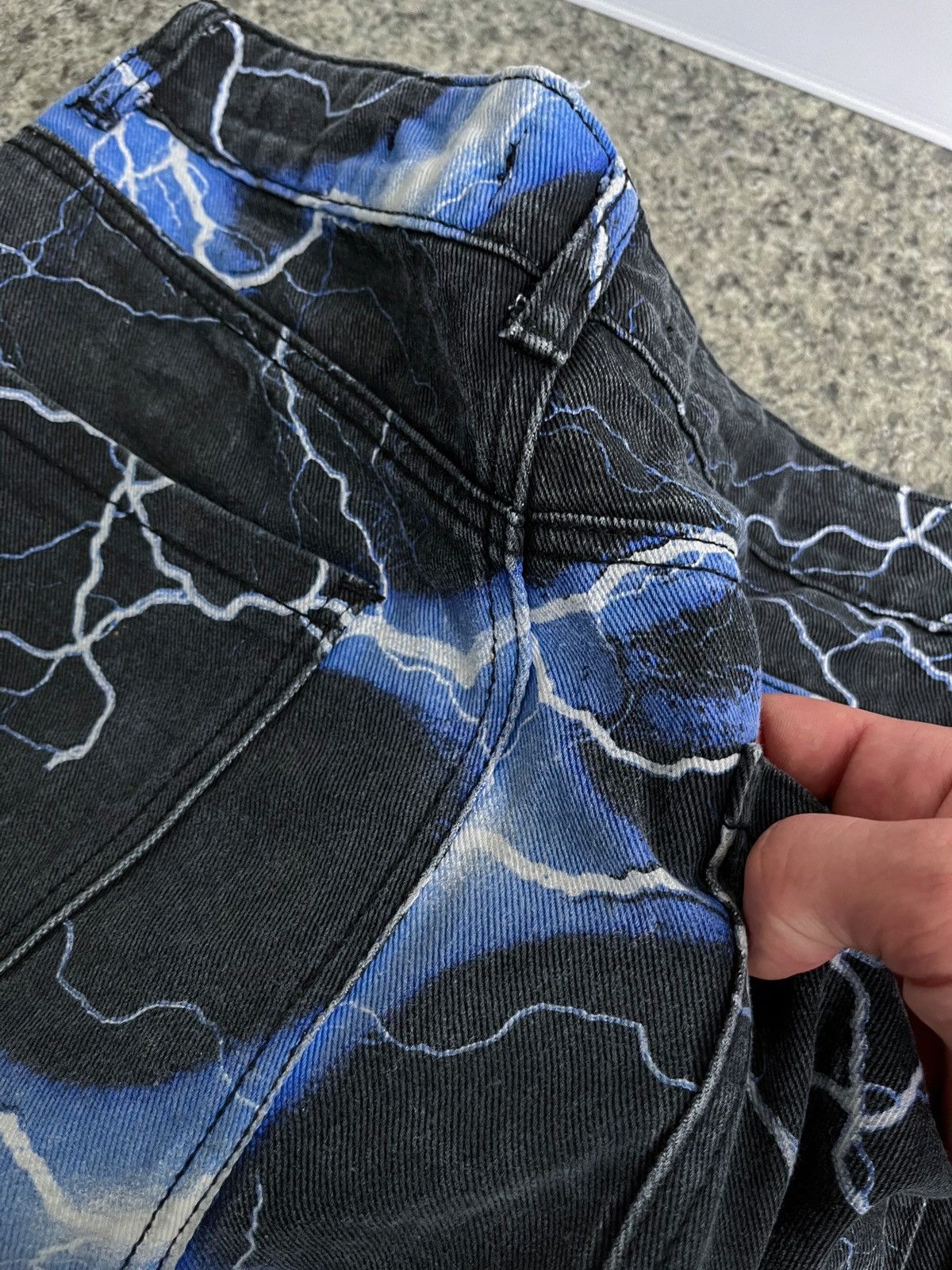 Jaded London JADEN LONDON LIGHTNING BOLT DENIM JEANS SIZE 28 BOYFRIEND Size US 28 / EU 44 - 12 Thumbnail