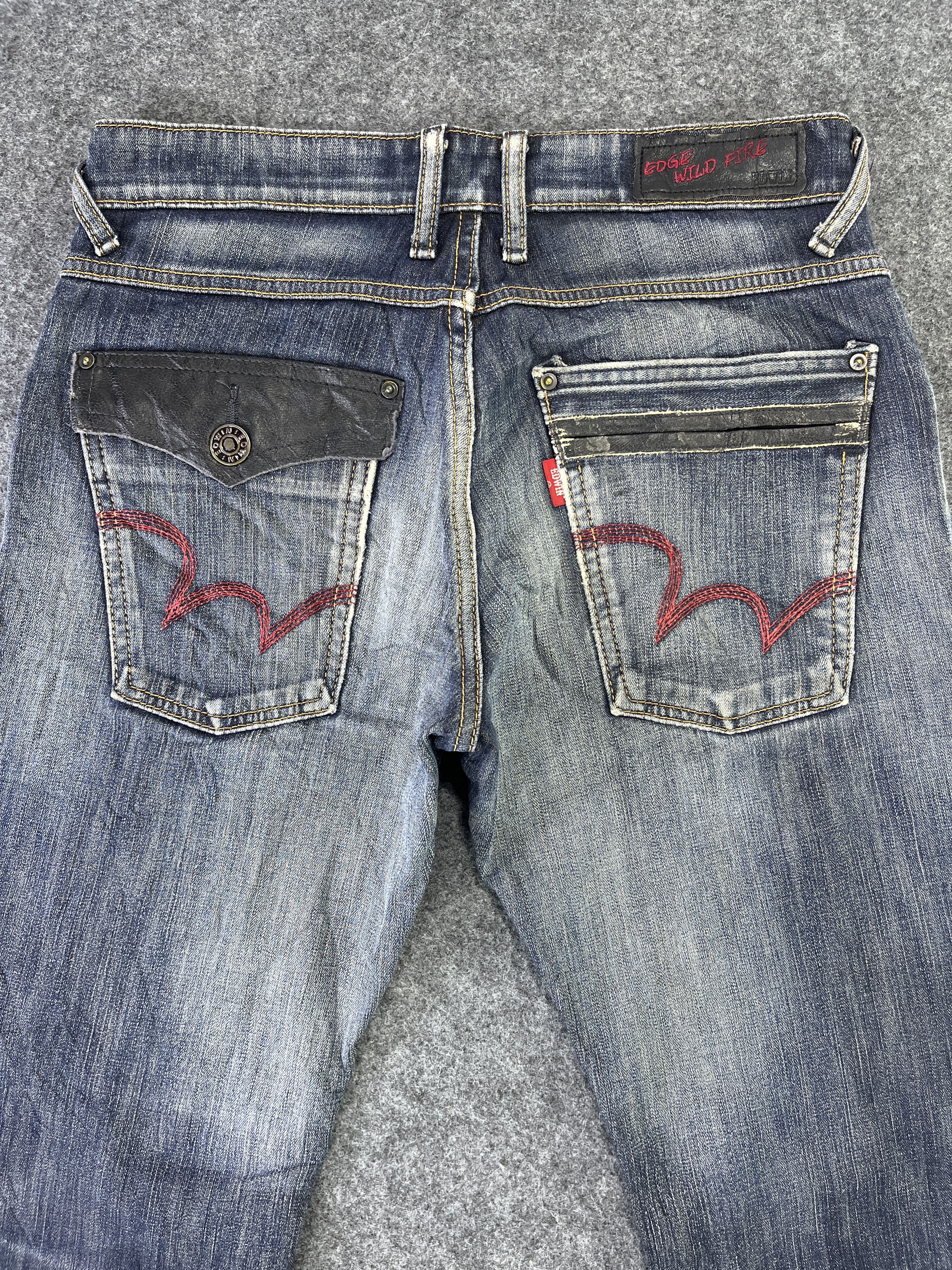 Edwin Edwin Edge Wild Fire Checked Jeans - J806 Size 30" / US 8 / IT 44 - 4 Thumbnail
