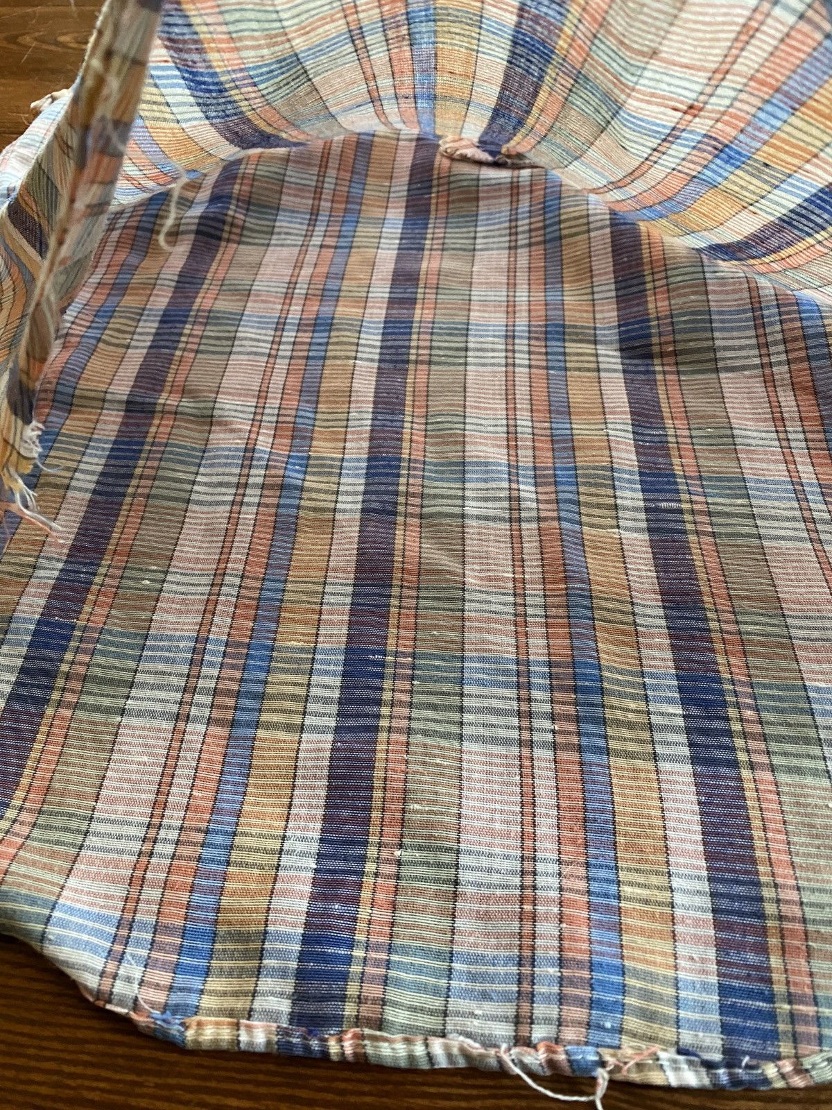 Retrofit Vintage 60s/70s Plaid Polo Style Crop Sleeve Women’s Shirt Size XS / US 0-2 / IT 36-38 - 7 Thumbnail