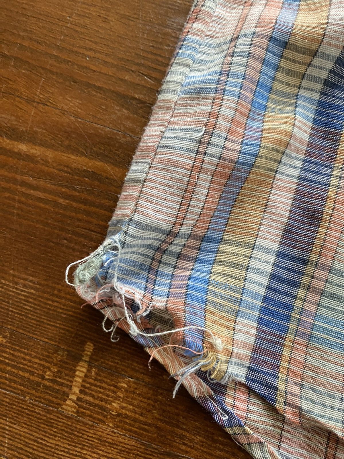 Retrofit Vintage 60s/70s Plaid Polo Style Crop Sleeve Women’s Shirt Size XS / US 0-2 / IT 36-38 - 6 Thumbnail