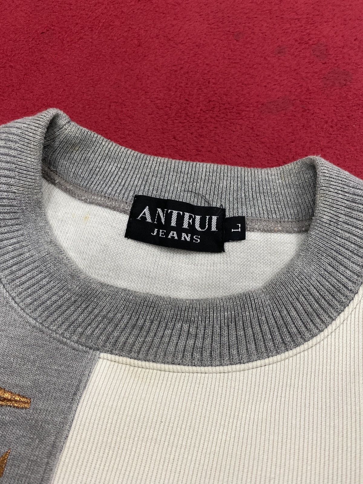 Vintage VINTAGE 90’an ANTFUI JEANS EMBROIDERY LOGO SWEATSHIRT Size US L / EU 52-54 / 3 - 8 Thumbnail