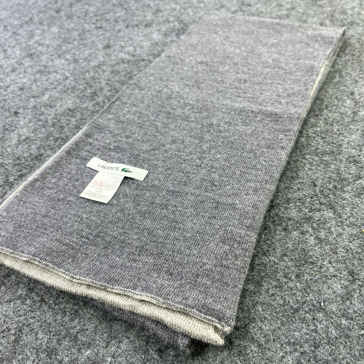 Lacoste × Vintage LACOSTE SCARVES / MUFFLER / NECKWEAR T387 Size ONE SIZE - 5 Thumbnail
