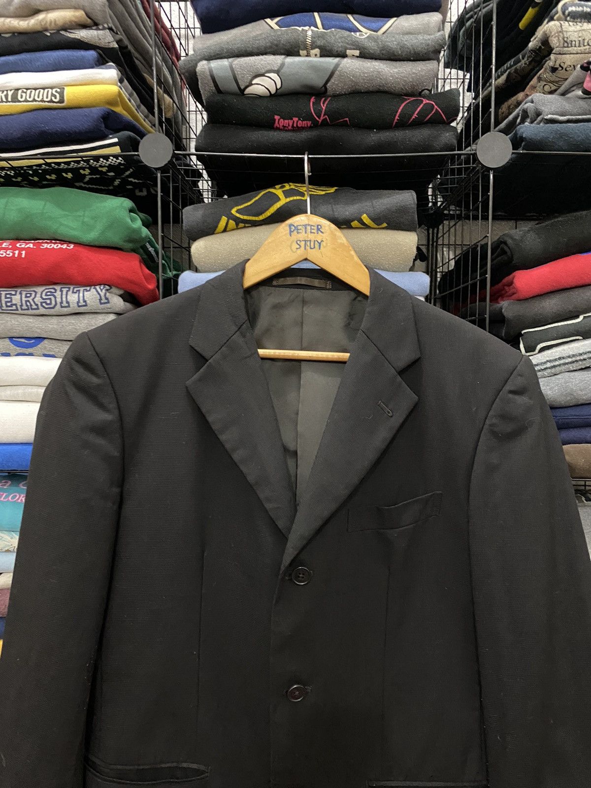 Kansai Yamamoto VINTAGE KANSAI YAMAMOTO HOMME MEN’S BLAZER Size US M / EU 48-50 / 2 - 2 Thumbnail