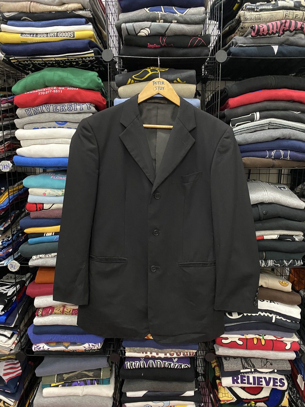 Kansai Yamamoto VINTAGE KANSAI YAMAMOTO HOMME MEN’S BLAZER Size US M / EU 48-50 / 2 - 1 Thumbnail