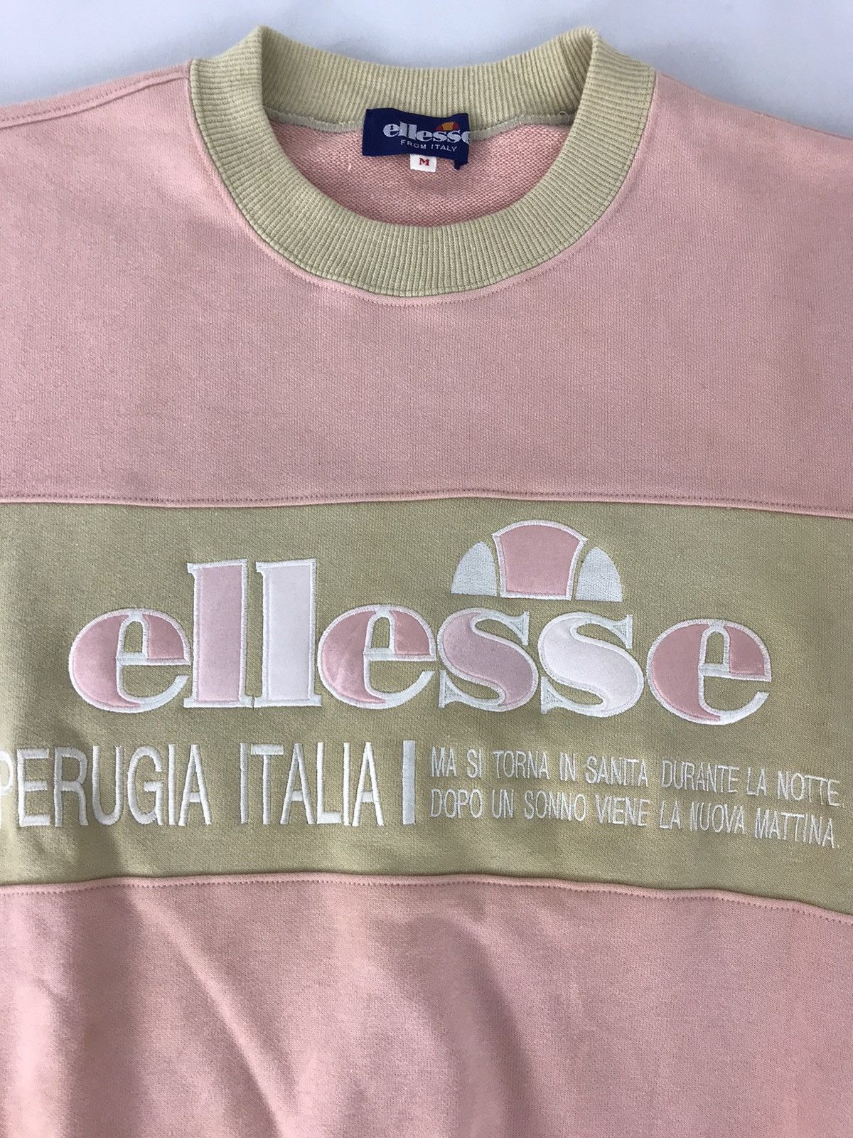 Ellesse × Vintage Ellesse Perugia From Italia Spell Out Colour Block K172j Size US S / EU 44-46 / 1 - 2 Thumbnail