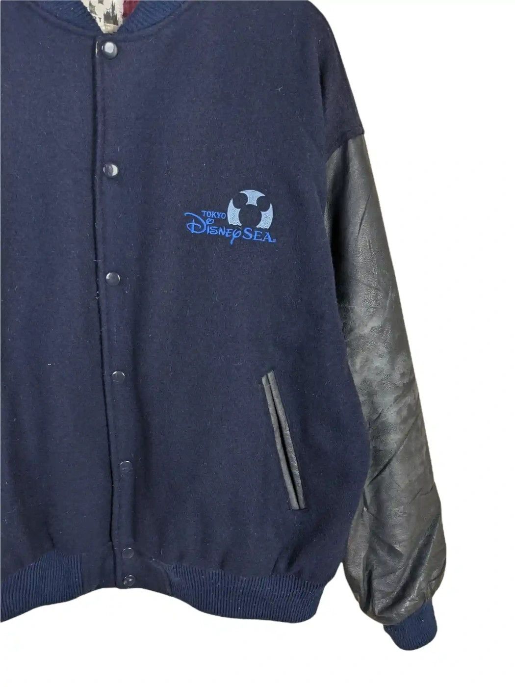 Disney Vtg Disney Varsity Jacket Bombers Leather Outerwear Size US L / EU 52-54 / 3 - 6 Thumbnail