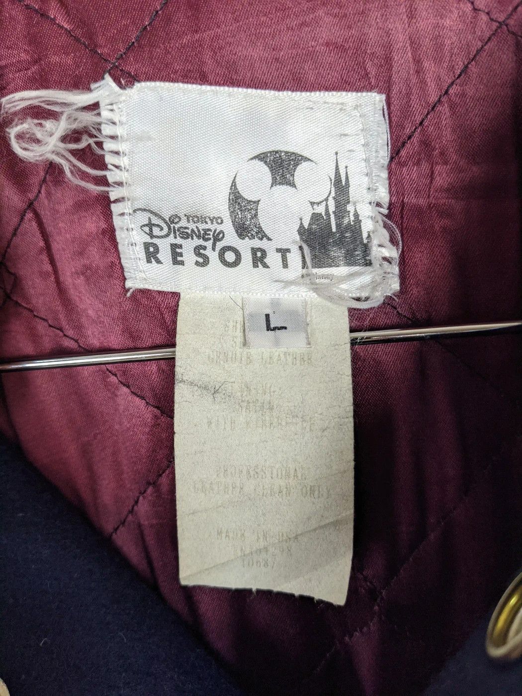 Disney Vtg Disney Varsity Jacket Bombers Leather Outerwear Size US L / EU 52-54 / 3 - 10 Thumbnail