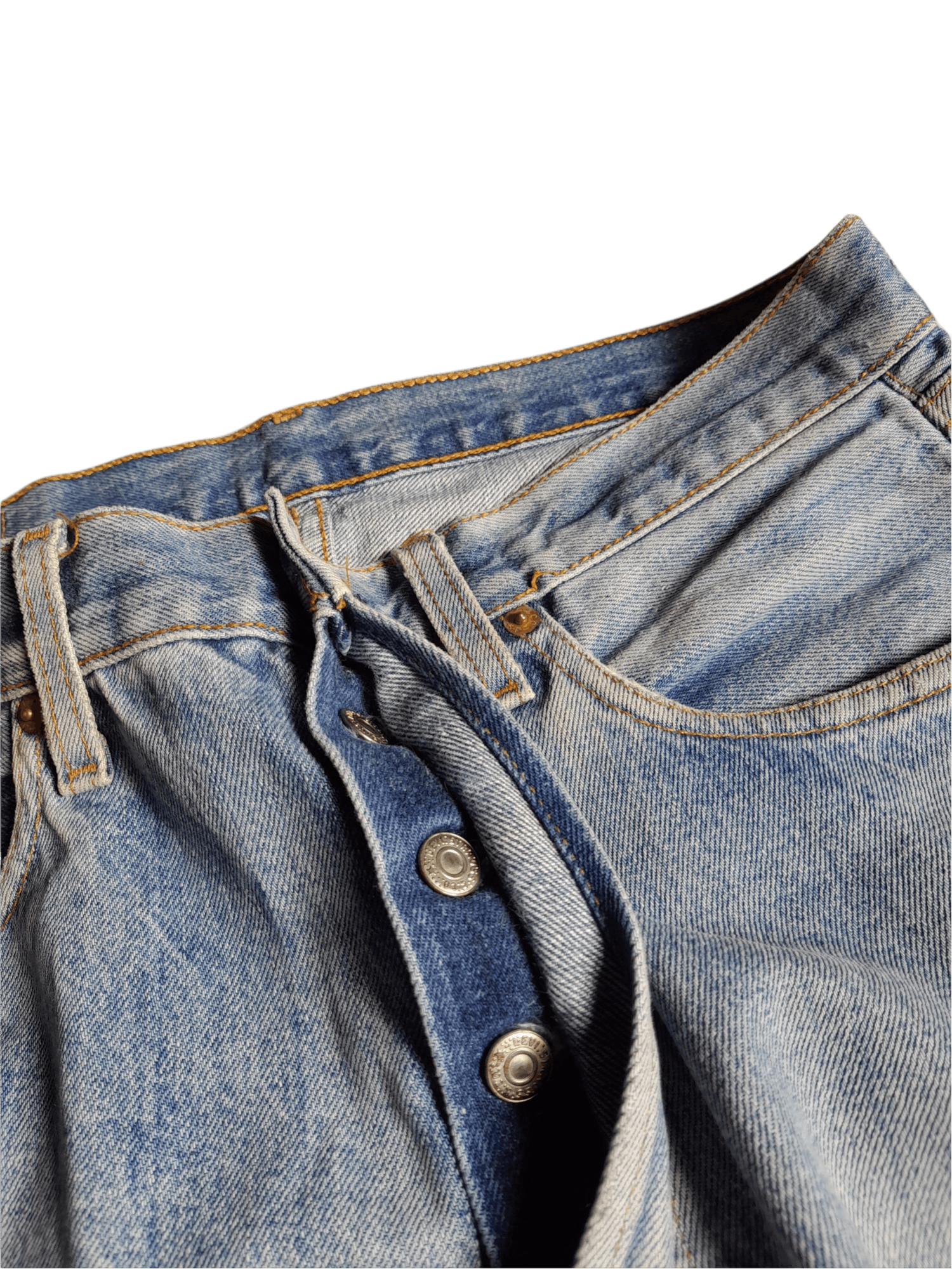 Levi's × Vintage 80/90s LEVIS 501 BIG E SELVEDGE DENIM USA (D587) Size US 32 / EU 48 - 6 Thumbnail