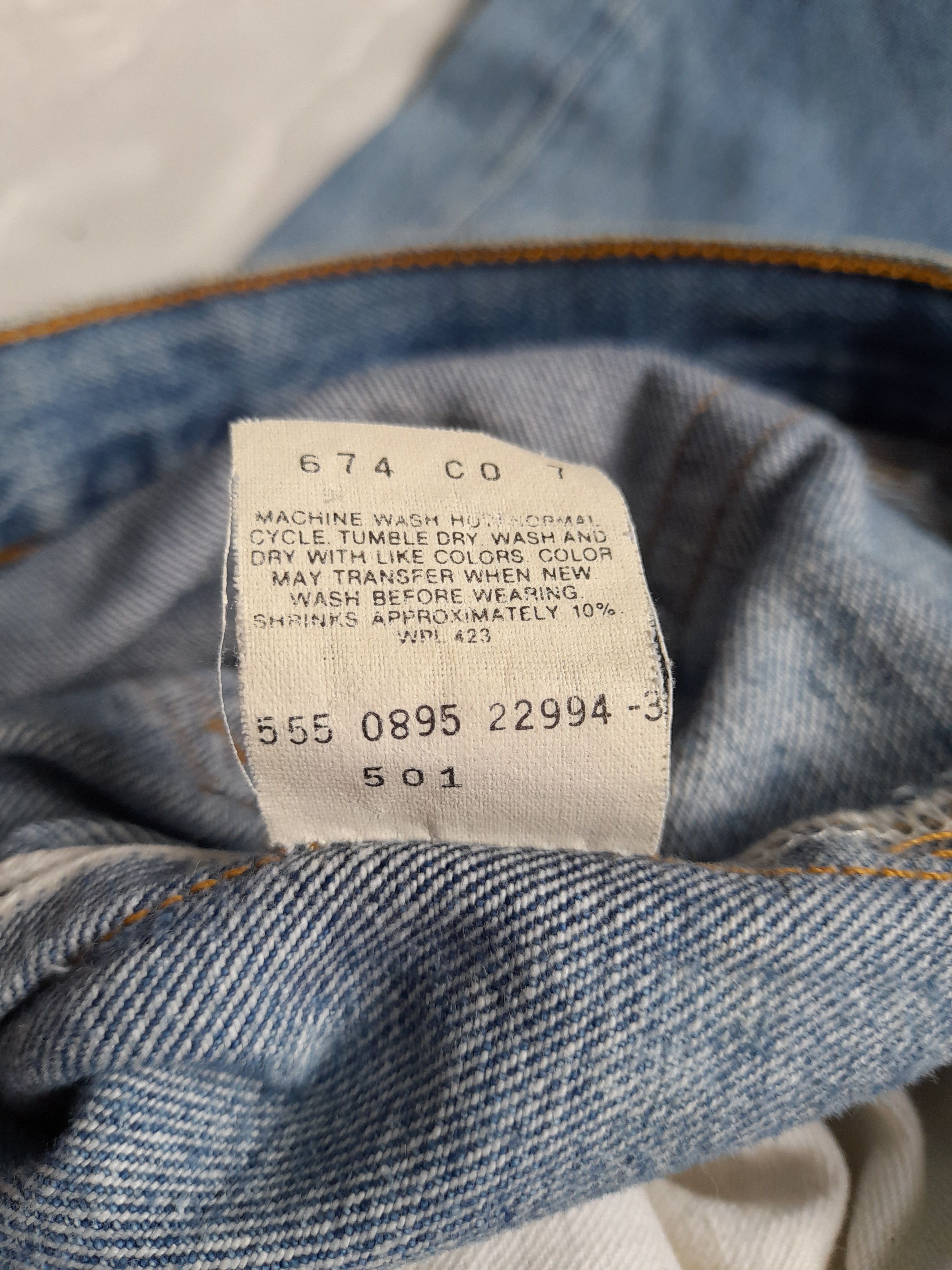 Levi's × Vintage 80/90s LEVIS 501 BIG E SELVEDGE DENIM USA (D587) Size US 32 / EU 48 - 13 Thumbnail