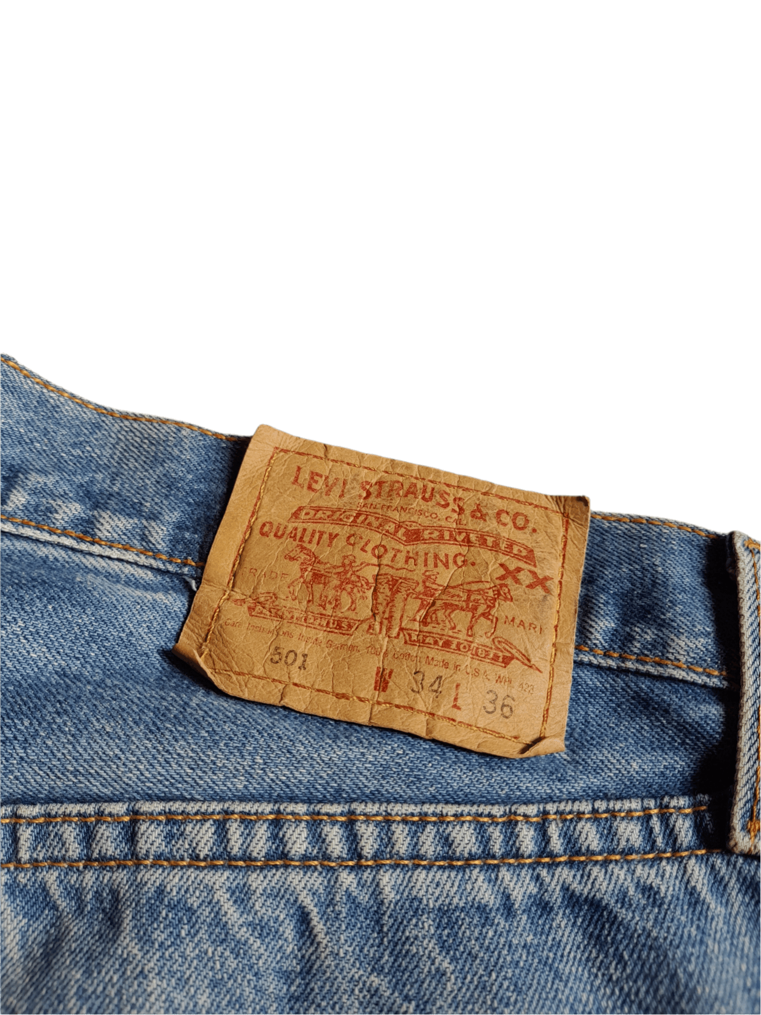 Levi's × Vintage 80/90s LEVIS 501 BIG E SELVEDGE DENIM USA (D587) Size US 32 / EU 48 - 9 Thumbnail