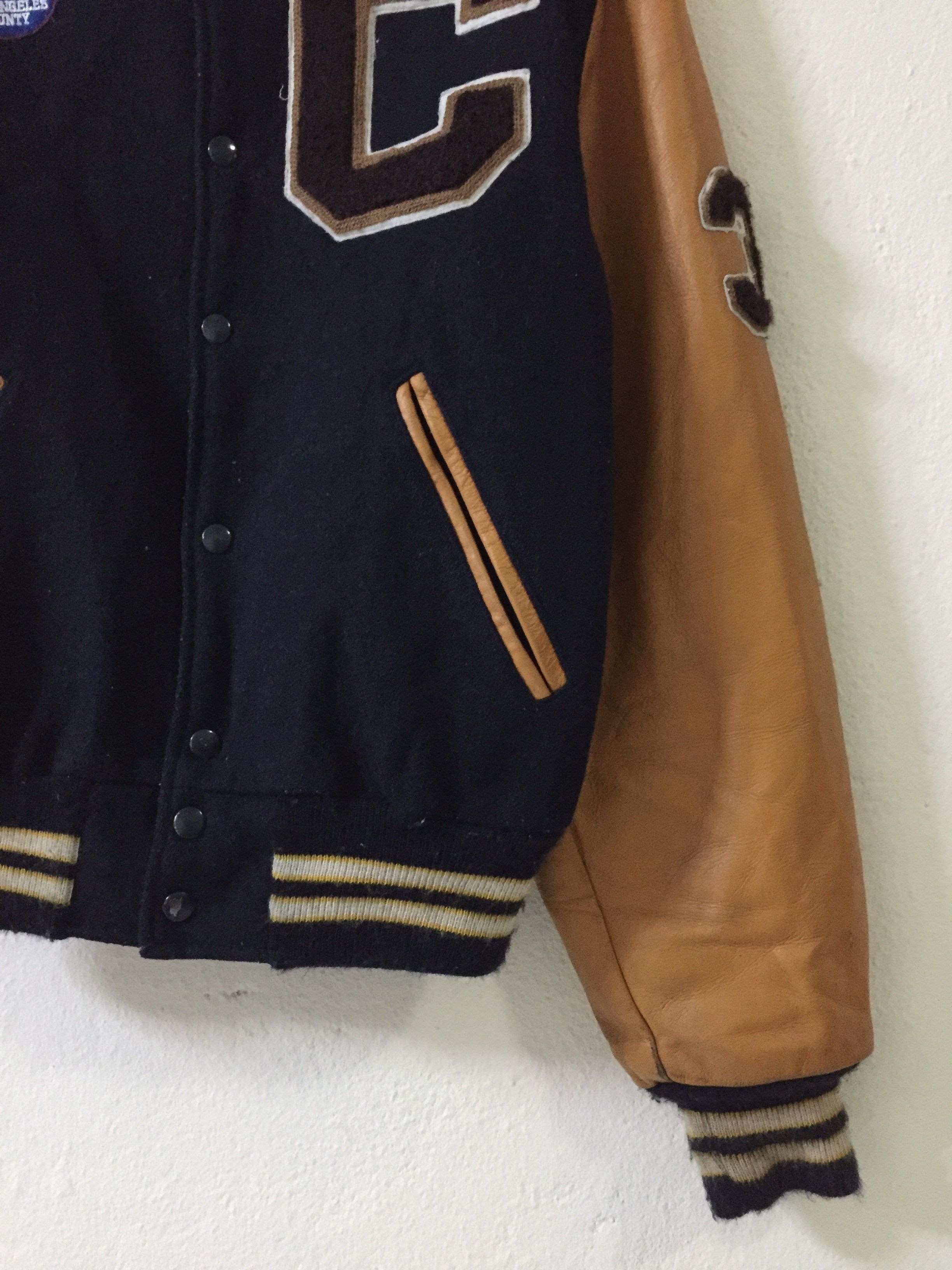 Other Vtg Hatchers Harley Davidson Patches Leather Varsity Jacket Size US M / EU 48-50 / 2 - 2 Thumbnail