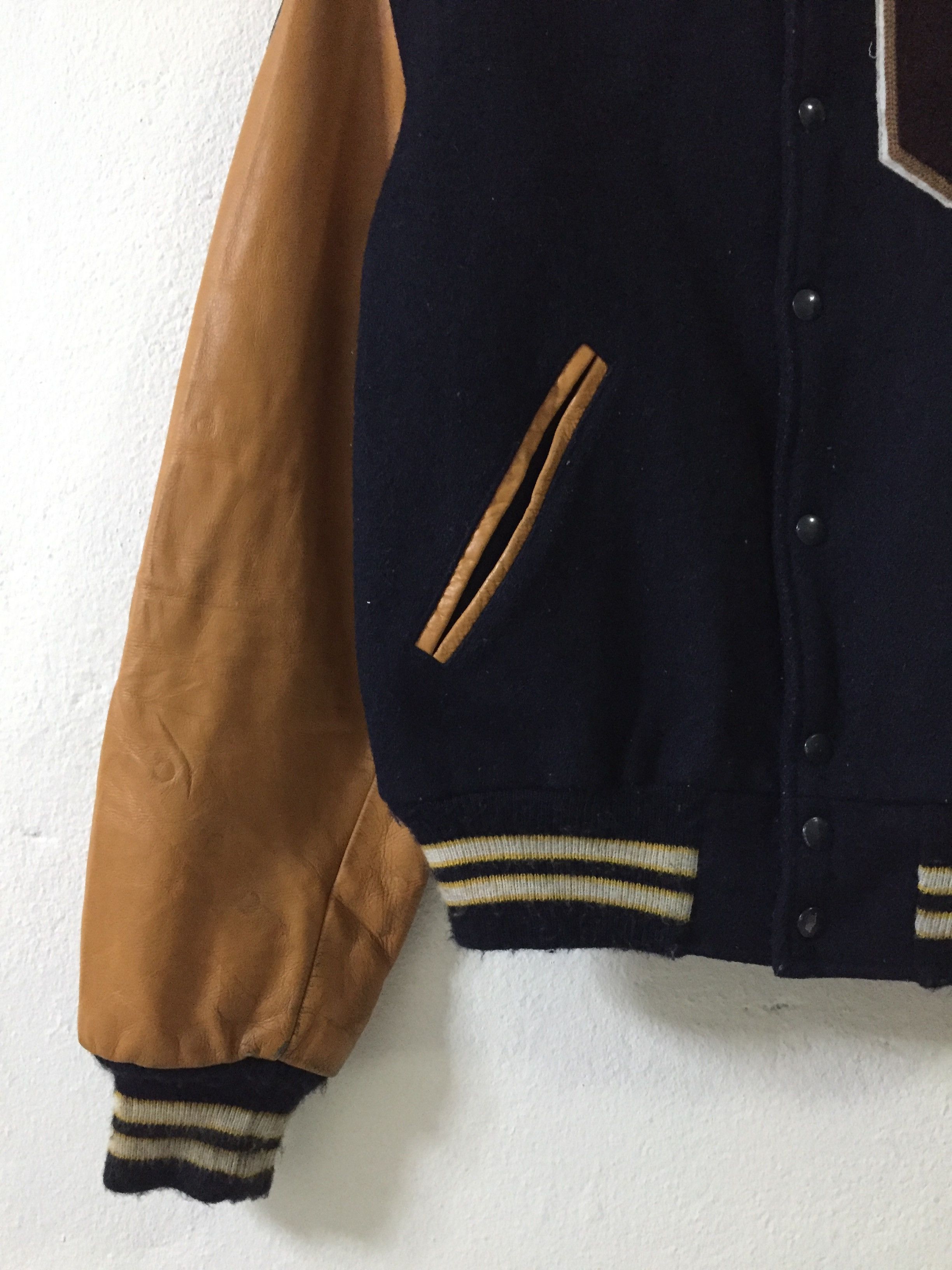 Other Vtg Hatchers Harley Davidson Patches Leather Varsity Jacket Size US M / EU 48-50 / 2 - 3 Thumbnail