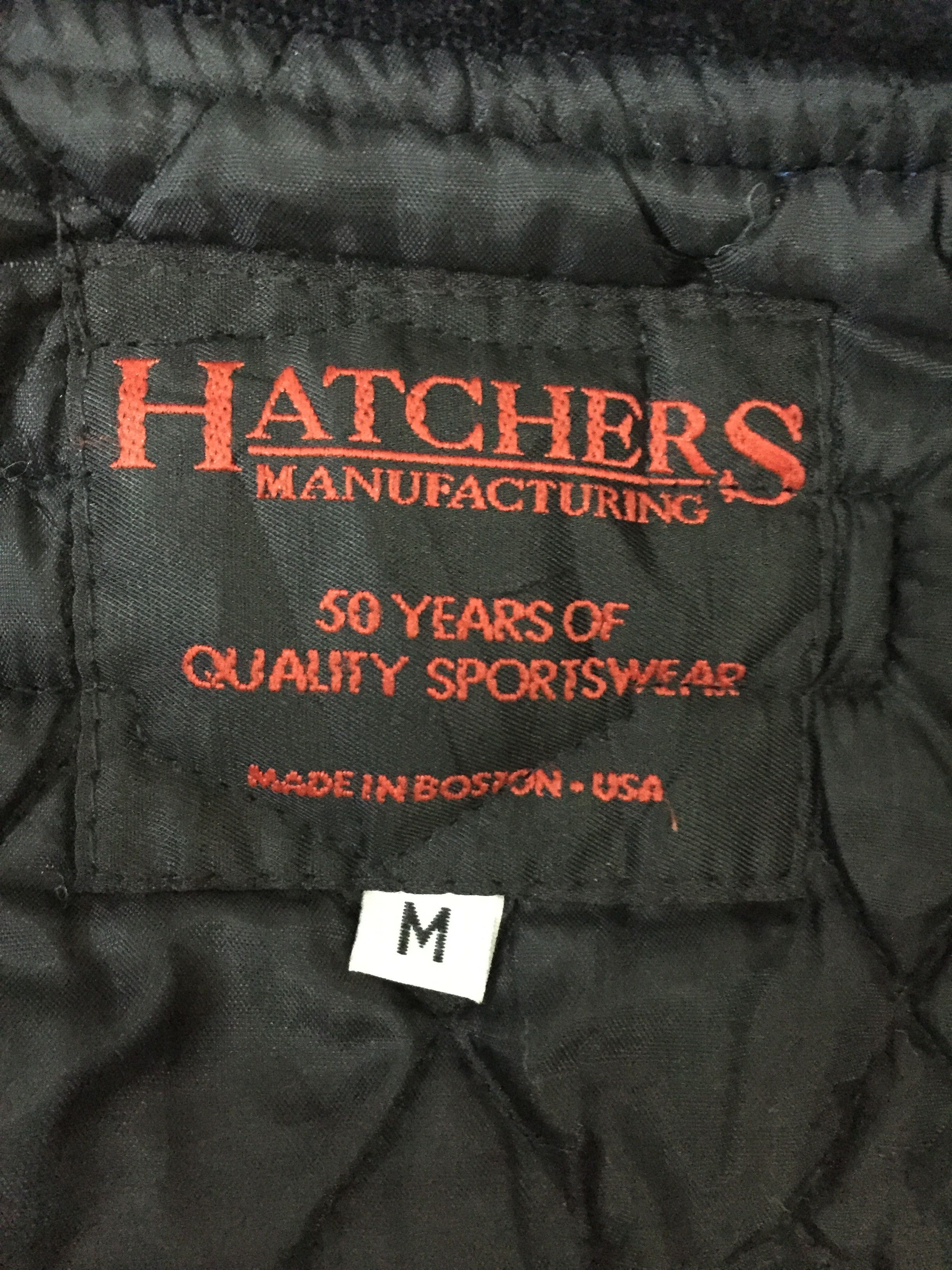 Other Vtg Hatchers Harley Davidson Patches Leather Varsity Jacket Size US M / EU 48-50 / 2 - 8 Thumbnail