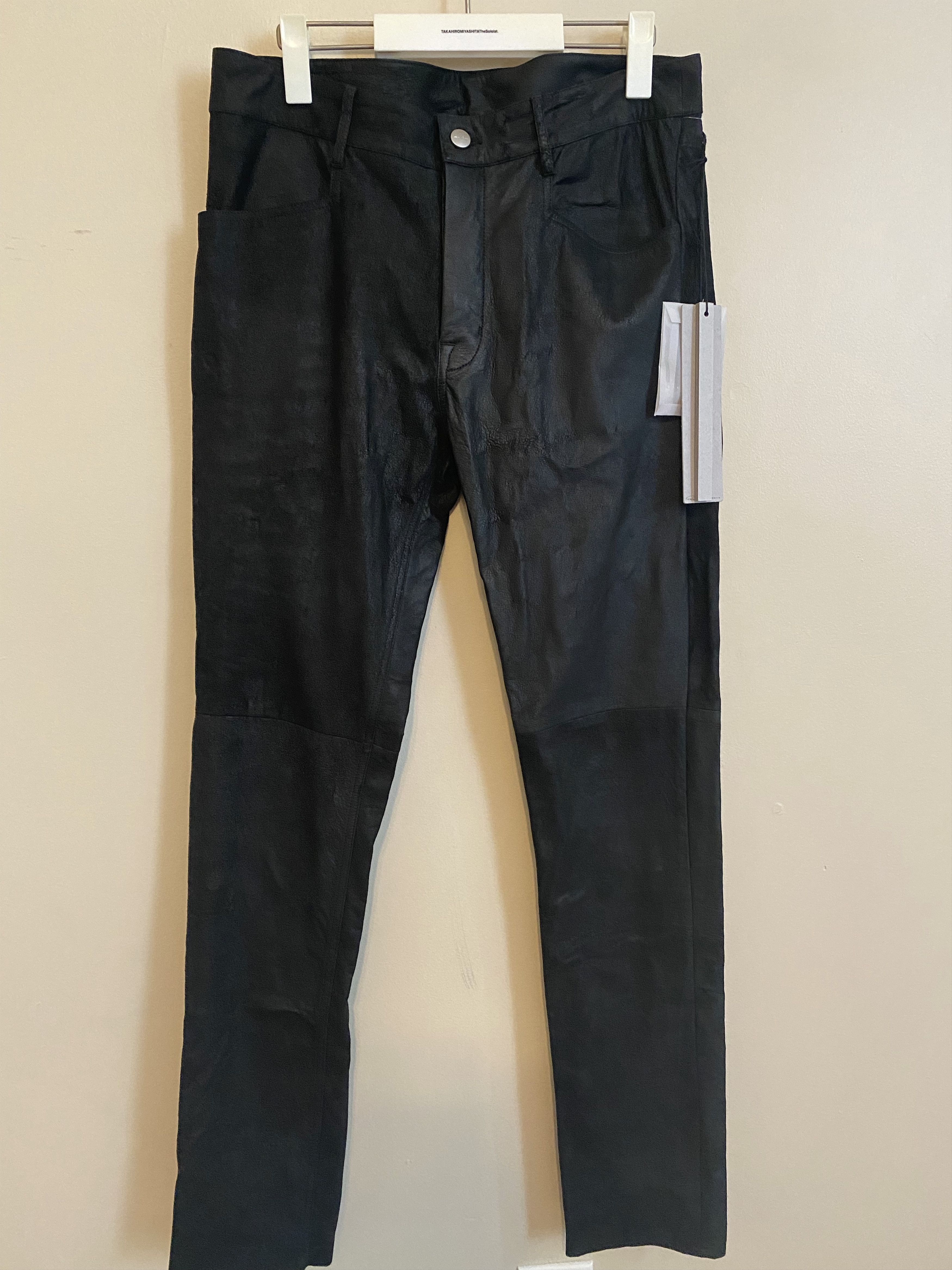 Rick Owens Phlegethon leather tyrones Size US 30 / EU 46 - 3 Thumbnail