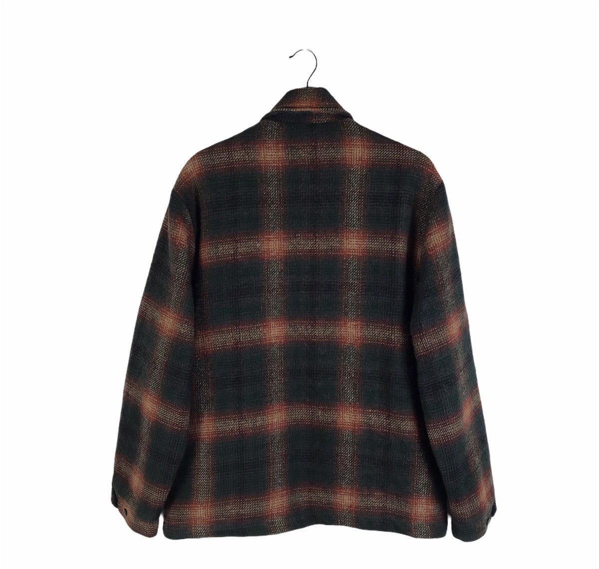 SHIPS Vtg Ships Outfitters Checkered Wool Flannel Jckt Size US L / EU 52-54 / 3 - 2 Thumbnail