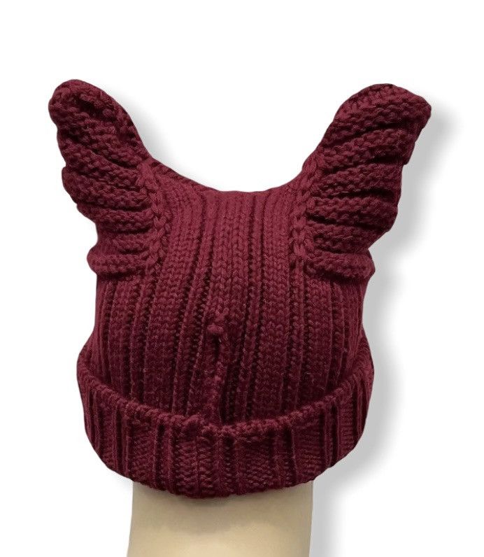 Psycho Bunny × Punk and Yo FYE🔥PUNK Horny Bunny Beanie Inspired By Comme Des Garçons Size ONE SIZE - 3 Thumbnail