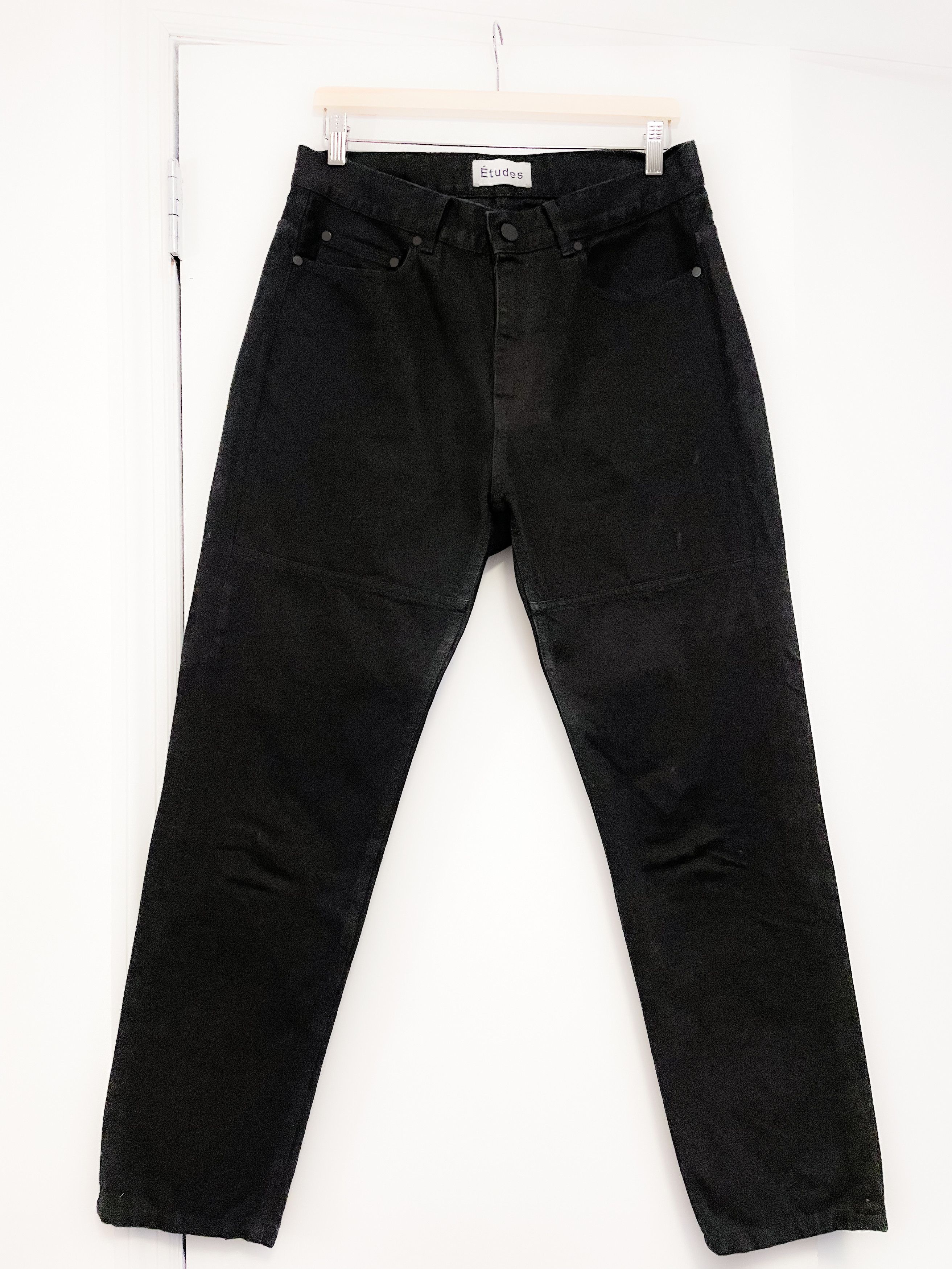 Etudes Black Space Denim Jeans Size US 32 / EU 48 - 2 Thumbnail